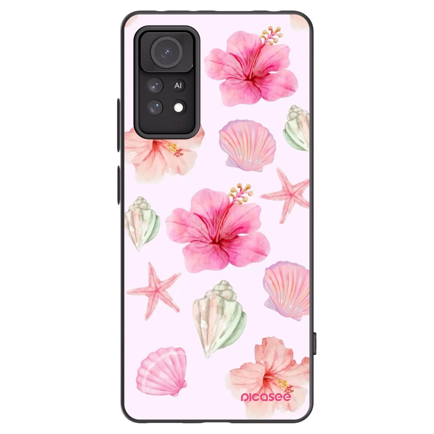 Picasee Μαύρη θήκη σιλικόνης για Xiaomi Redmi Note 11 Pro 5G - Blush Lagoon
