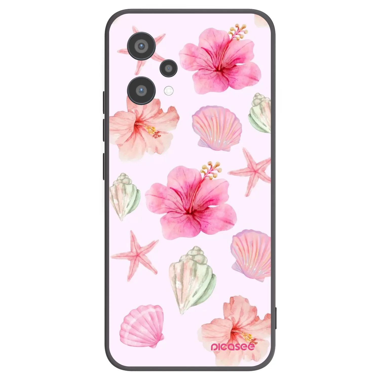 Picasee Μαύρη θήκη σιλικόνης για Realme 9 Pro 5G - Blush Lagoon
