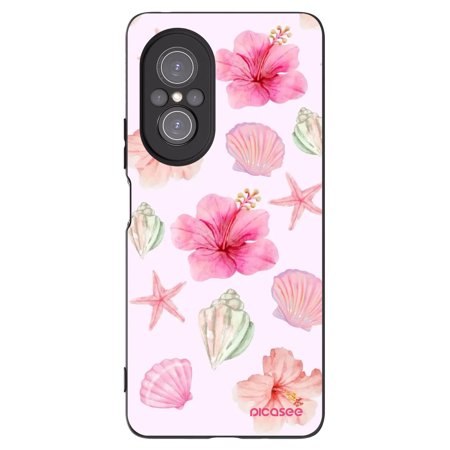Picasee Μαύρη θήκη σιλικόνης για Huawei Nova 9 SE - Blush Lagoon