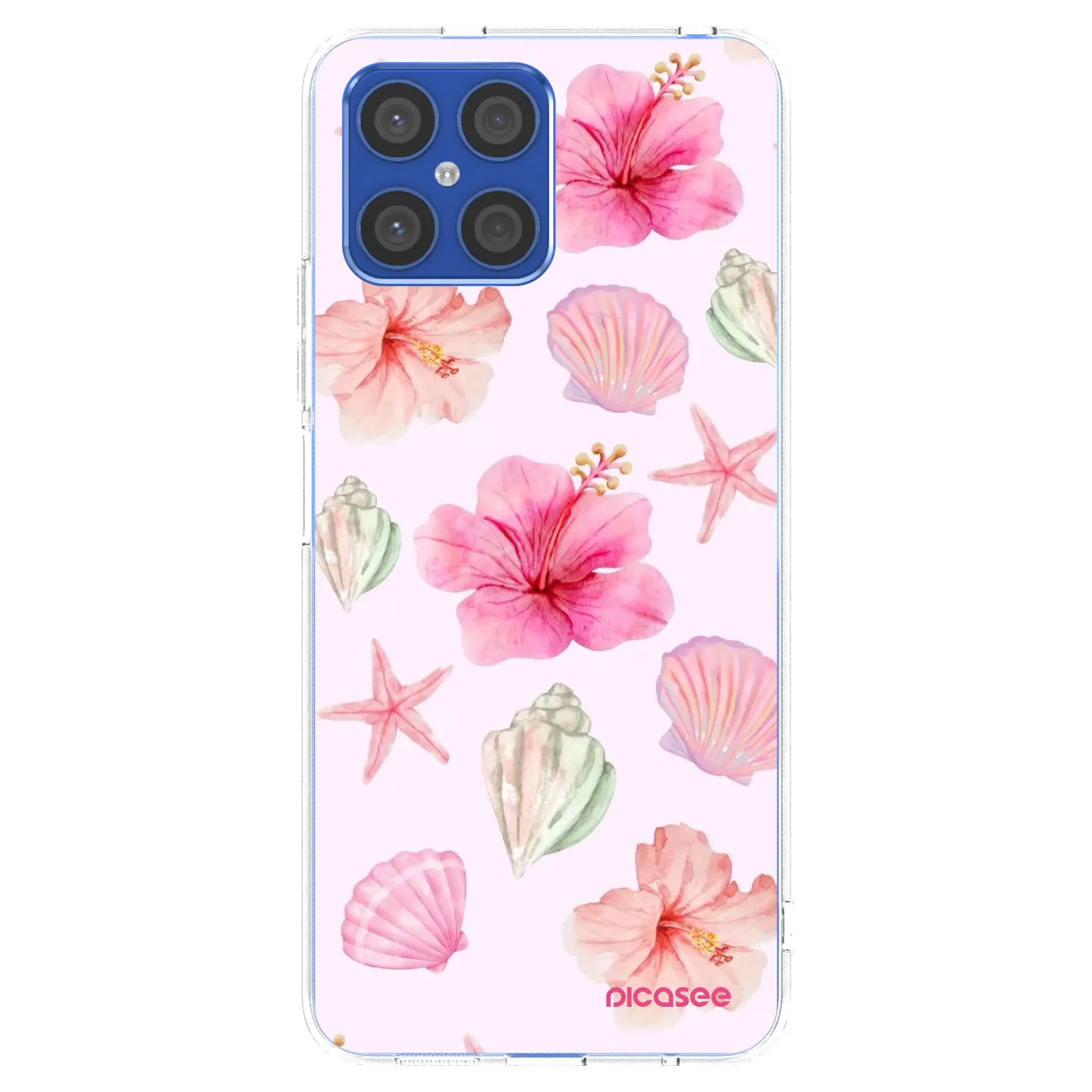 Picasee διαφανής θήκη σιλικόνης Honor X8 4G - Blush Lagoon