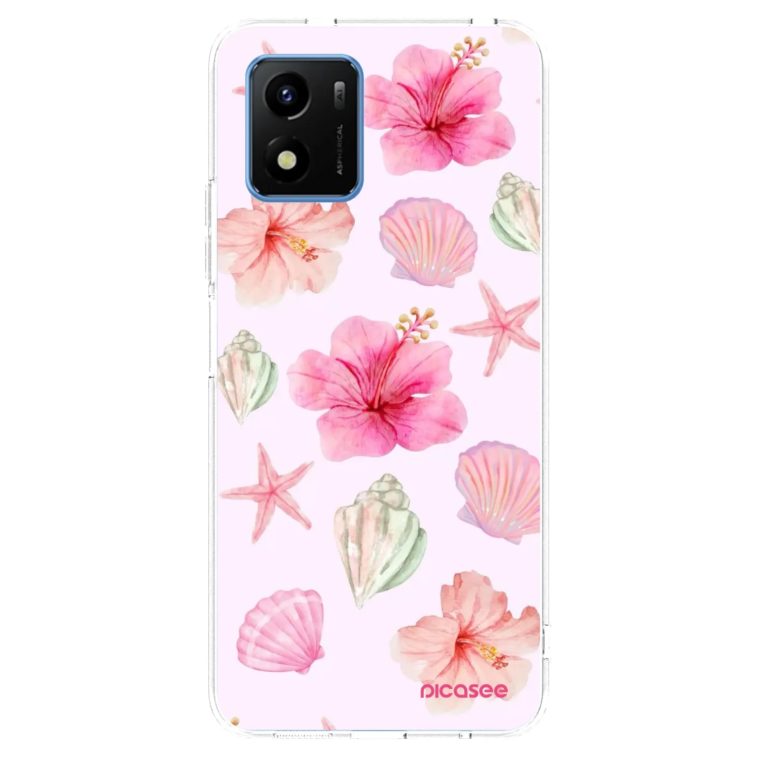 Picasee διαφανής θήκη σιλικόνης Vivo Y01 - Blush Lagoon