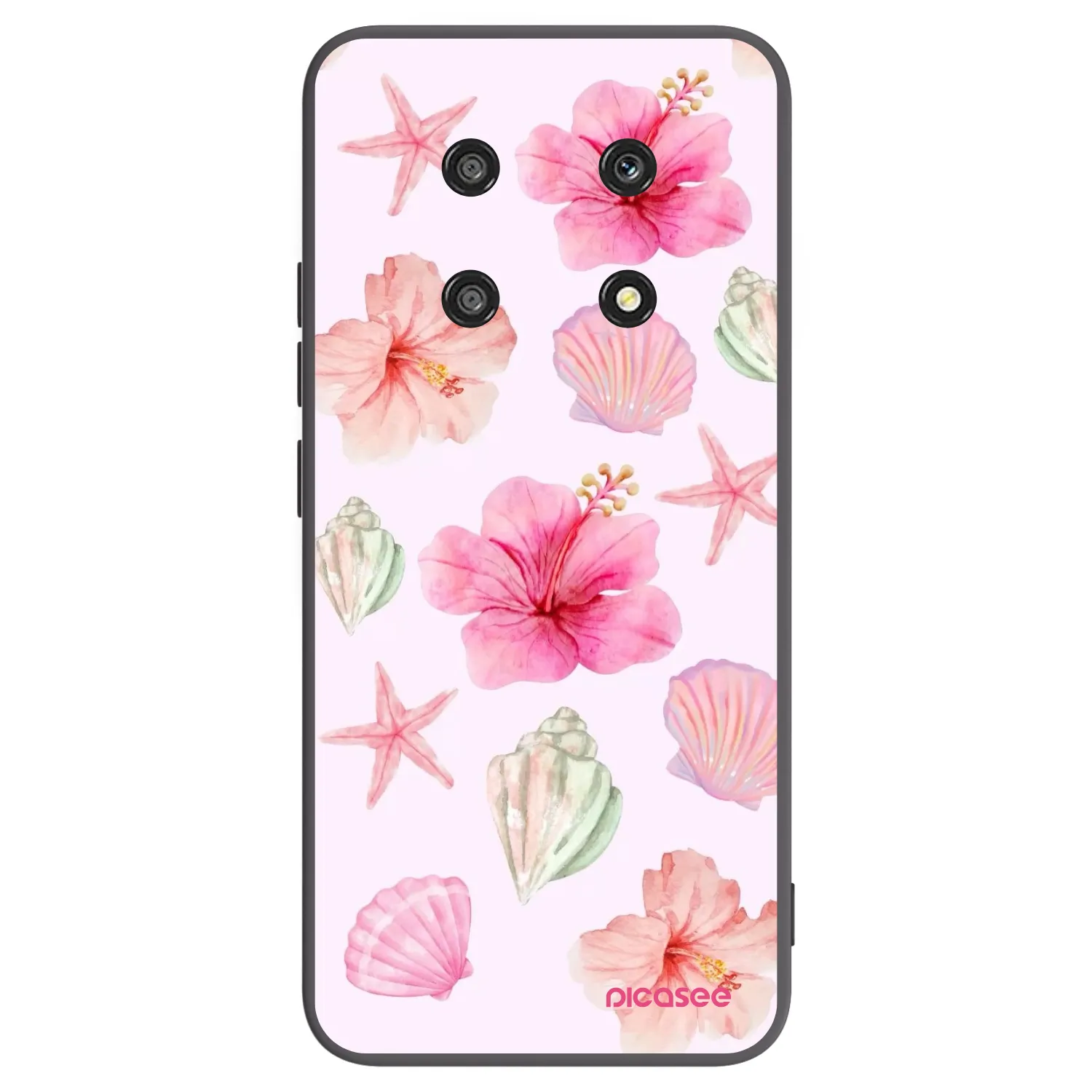 Picasee Μαύρη θήκη σιλικόνης για Honor Magic4 Lite 5G - Blush Lagoon