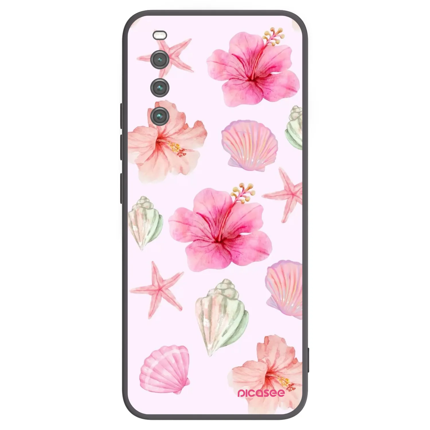 Picasee Μαύρη θήκη σιλικόνης για Sony Xperia 10 IV 5G - Blush Lagoon
