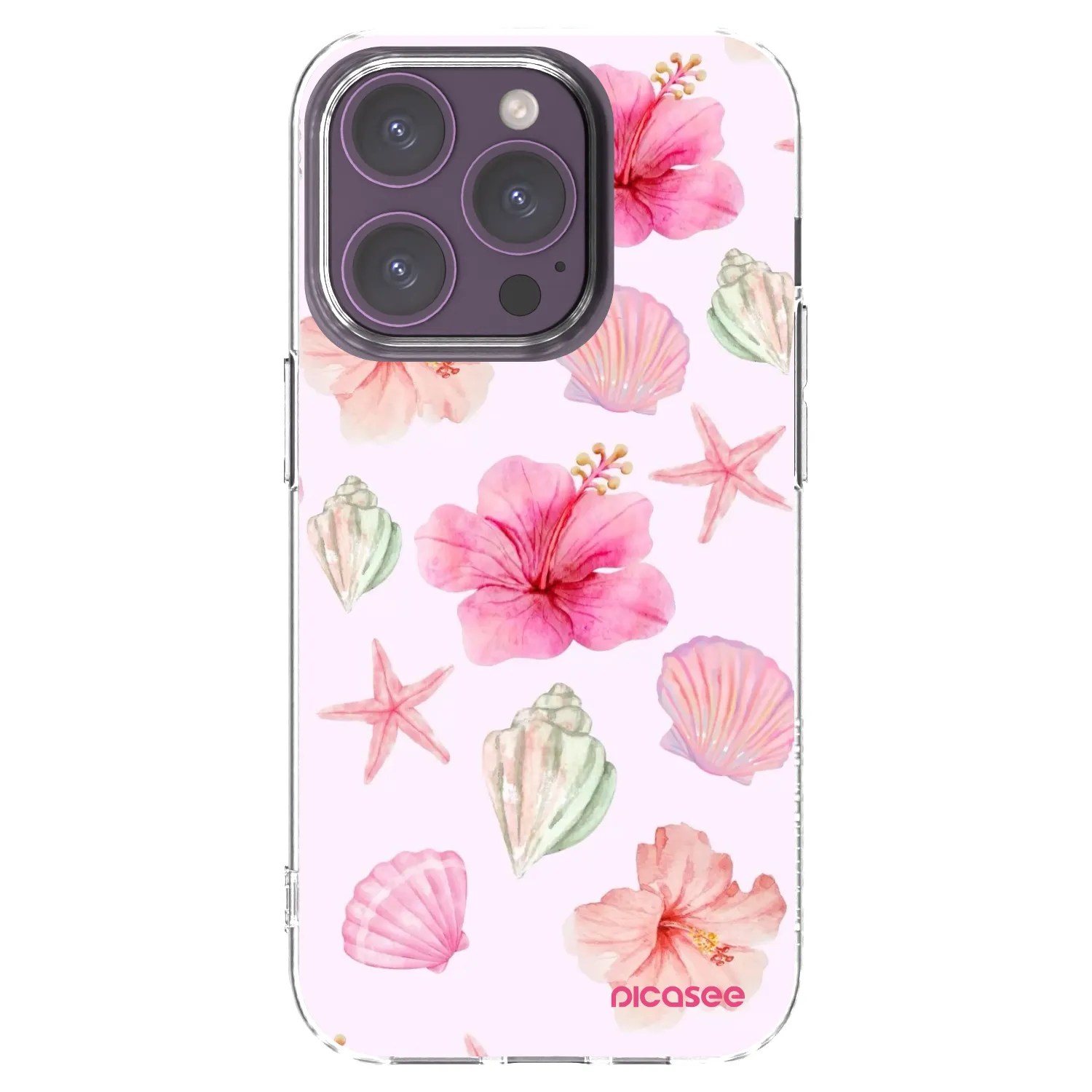 Picasee διαφανής θήκη σιλικόνης Apple iPhone 14 Pro - Blush Lagoon
