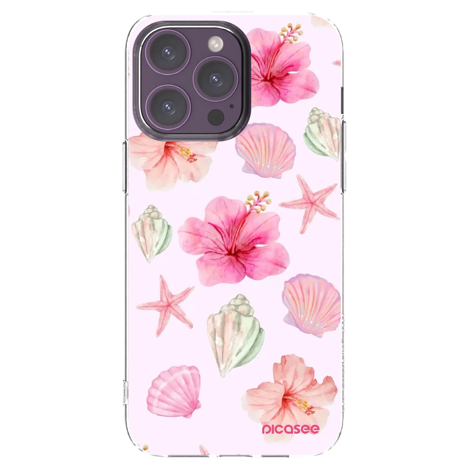 Picasee διαφανής θήκη σιλικόνης Apple iPhone 14 Pro Max - Blush Lagoon