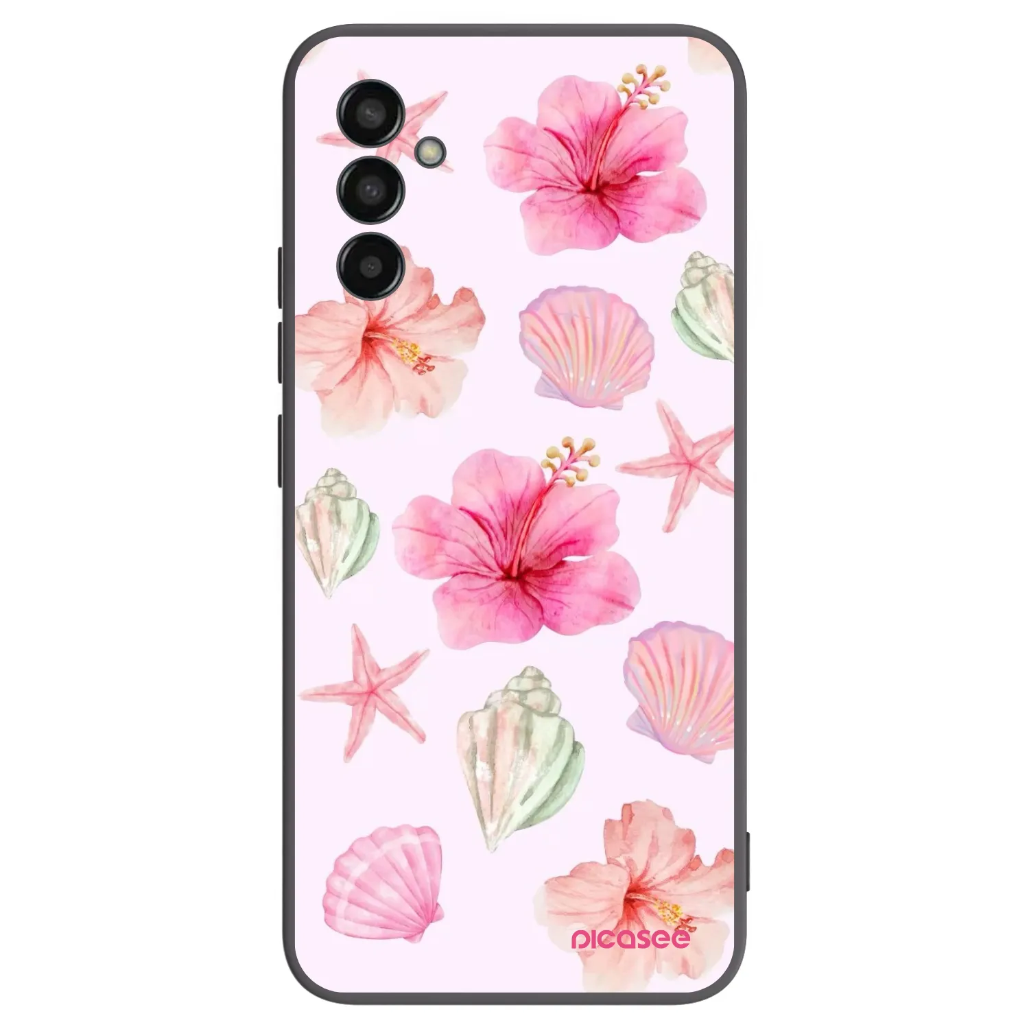 Picasee Μαύρη θήκη σιλικόνης για Samsung Galaxy M13 M135F - Blush Lagoon