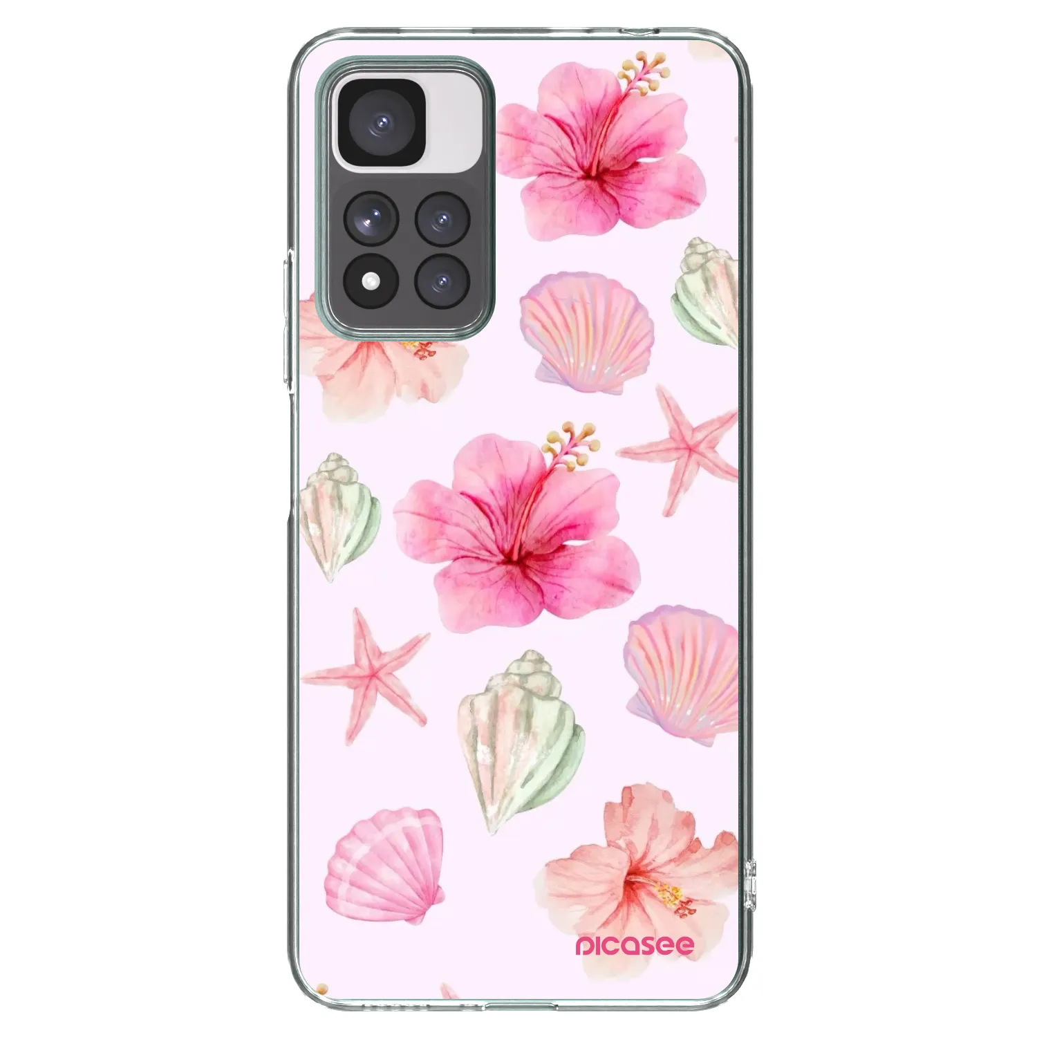 Picasee διαφανής θήκη σιλικόνης Xiaomi Redmi Note 11 Pro+ 5G - Blush Lagoon