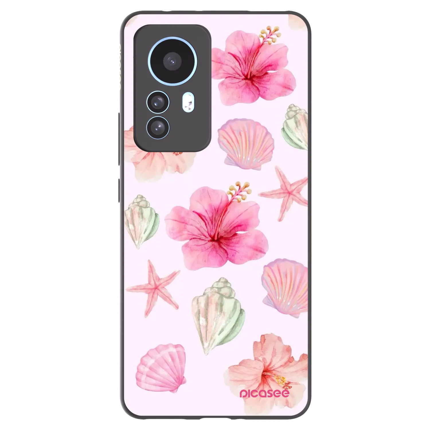 Picasee Μαύρη θήκη σιλικόνης για Xiaomi 12T Pro - Blush Lagoon