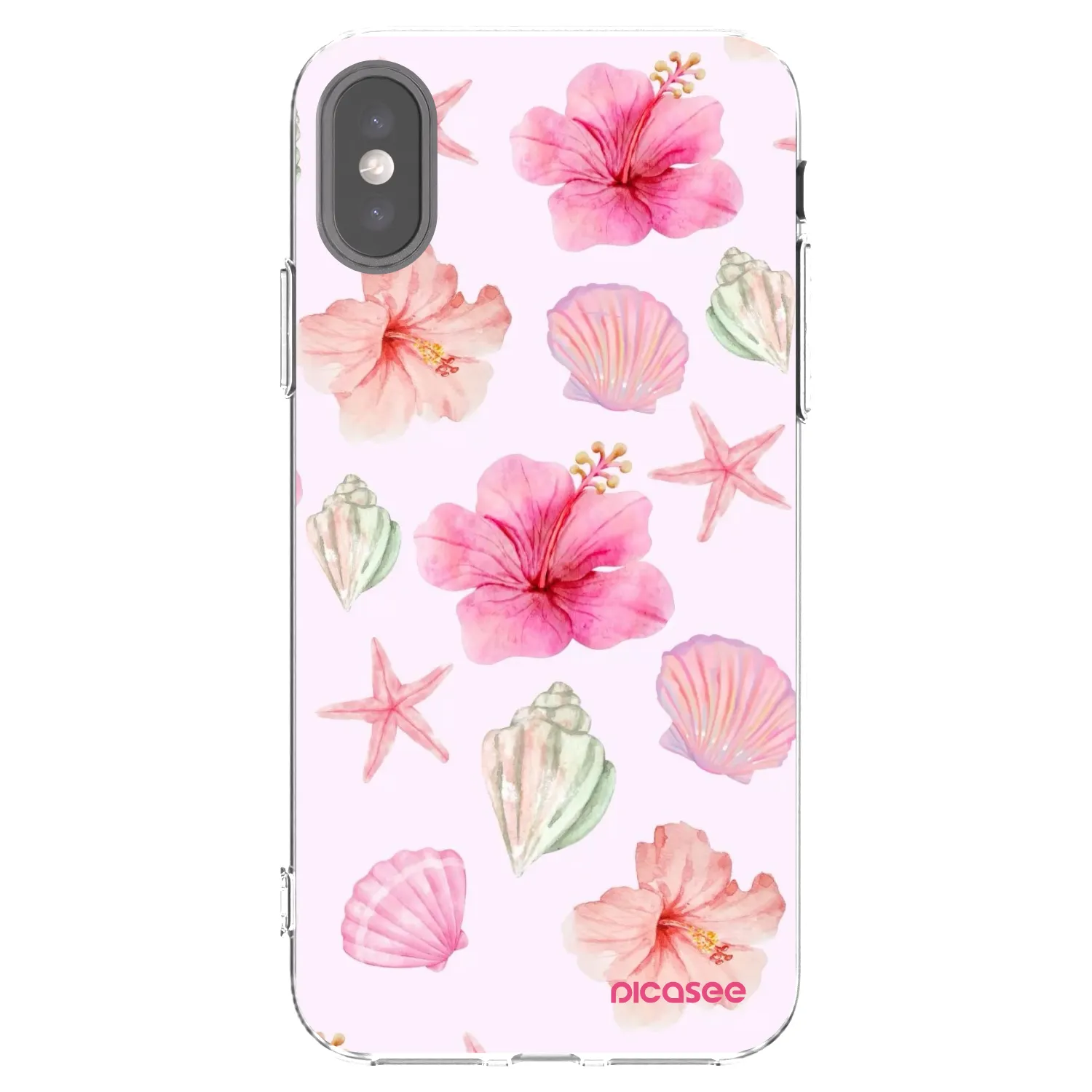 Picasee διαφανής θήκη σιλικόνης Apple iPhone X/XS - Blush Lagoon
