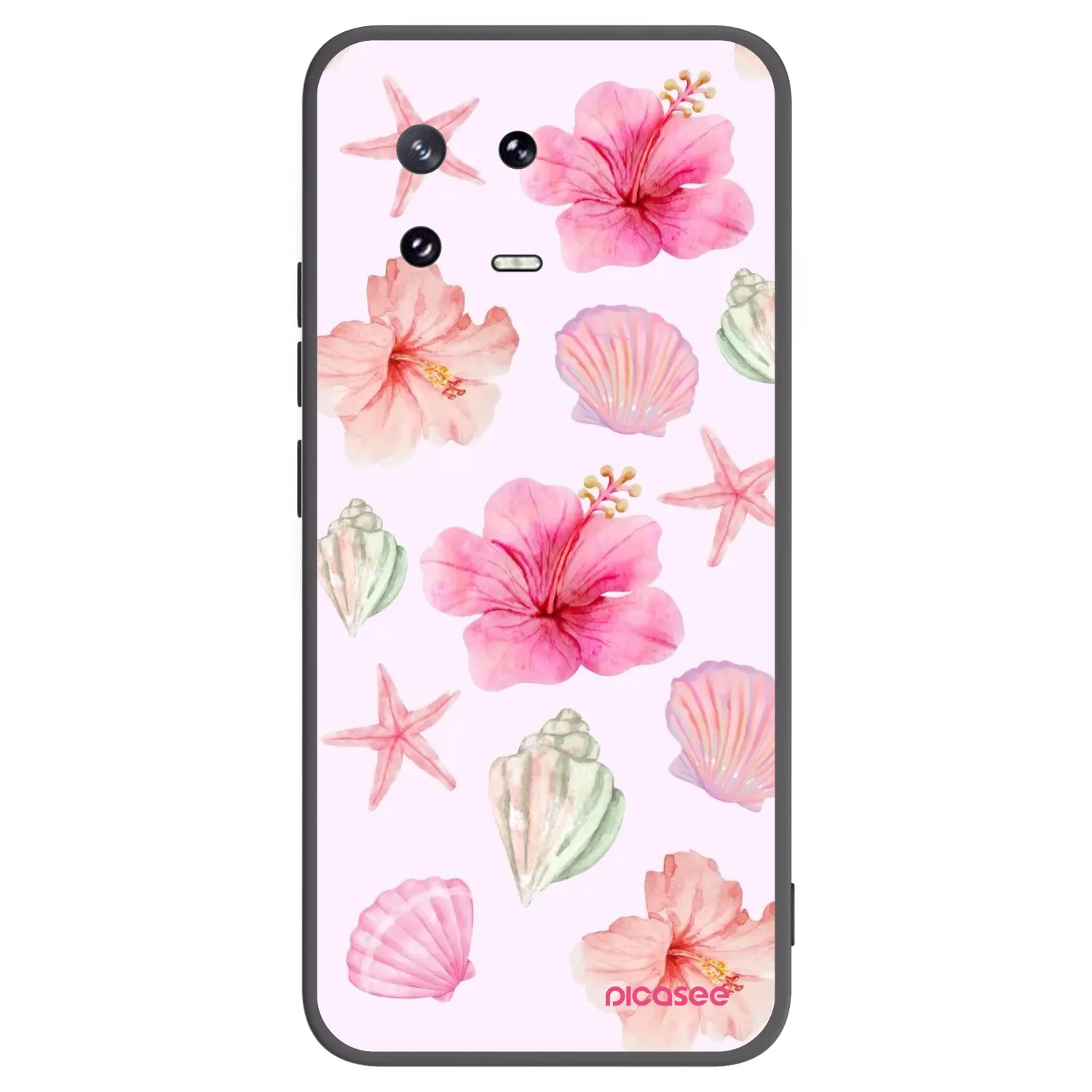 Picasee Μαύρη θήκη σιλικόνης για Xiaomi 13 Pro - Blush Lagoon