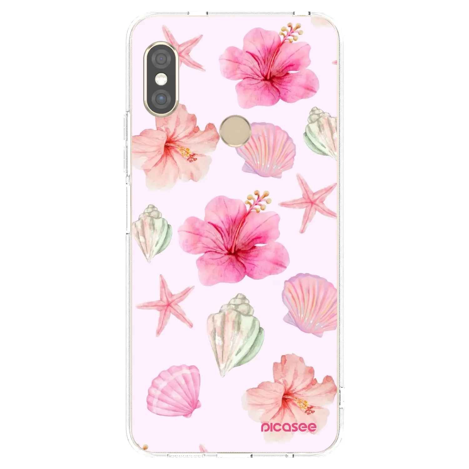 Picasee διαφανής θήκη σιλικόνης Xiaomi Redmi Note 5 Global - Blush Lagoon