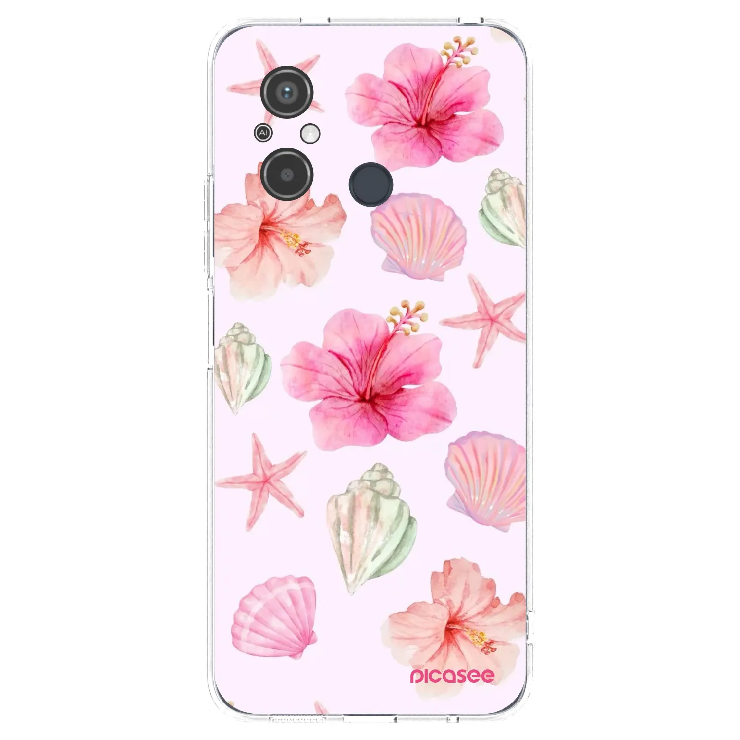 Picasee διαφανής θήκη σιλικόνης Xiaomi Redmi 12C - Blush Lagoon