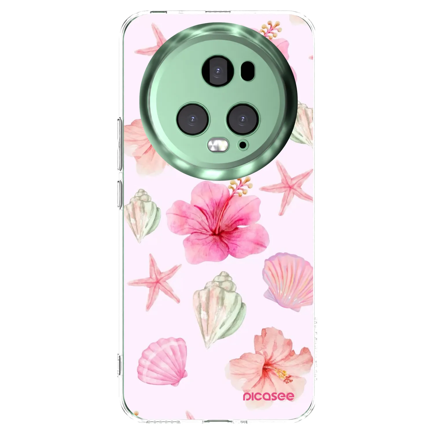 Picasee διαφανής θήκη σιλικόνης Honor Magic5 Pro - Blush Lagoon