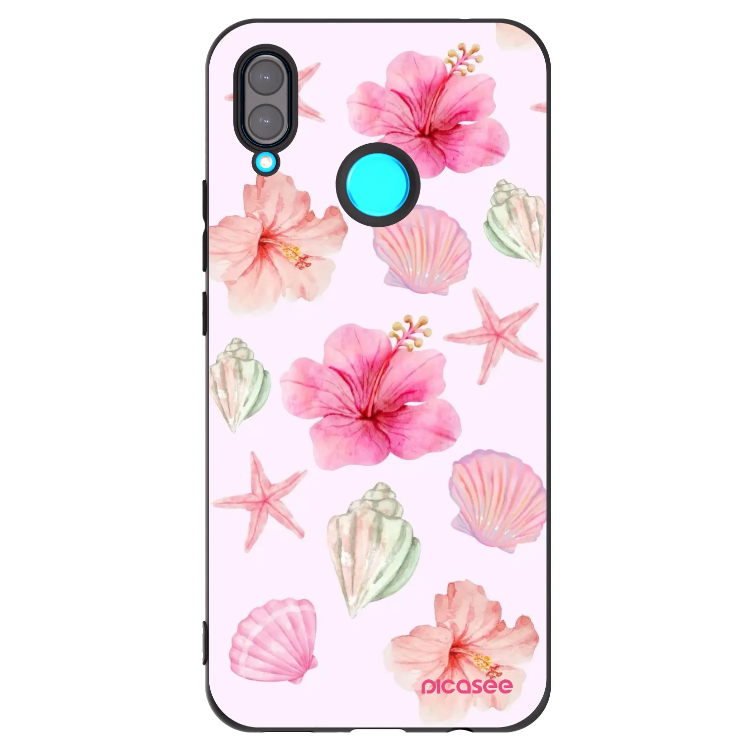 Picasee Μαύρη θήκη σιλικόνης για Huawei Nova 3i - Blush Lagoon