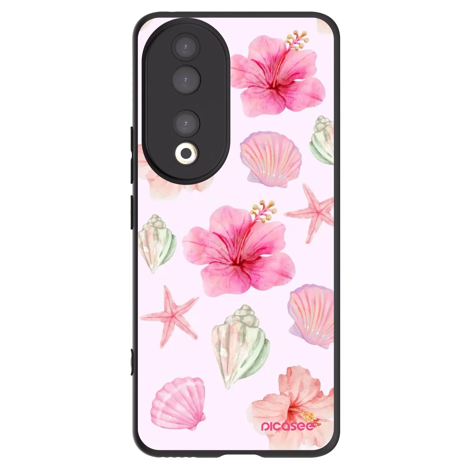 Picasee Μαύρη θήκη σιλικόνης για Honor 90 5G - Blush Lagoon