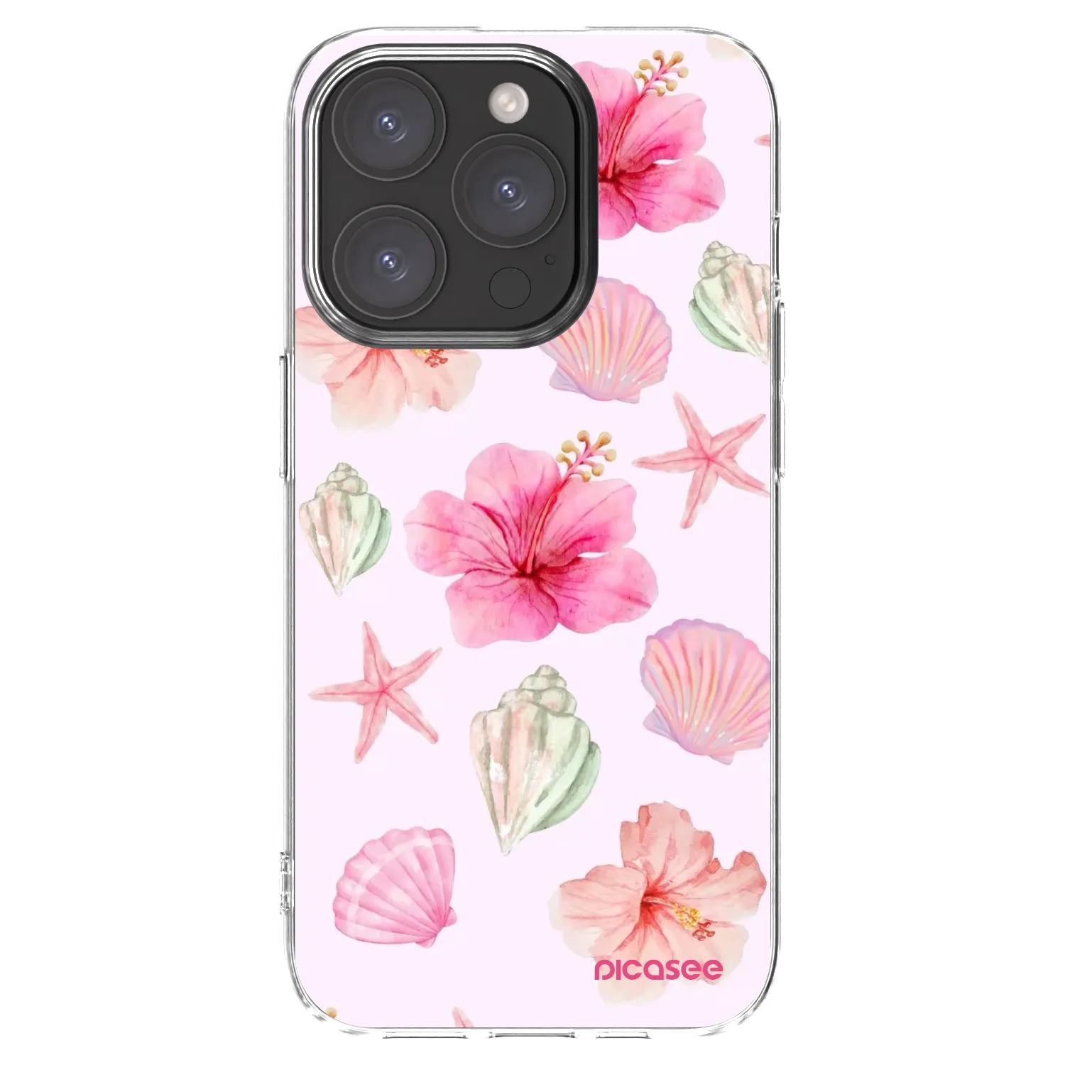 Picasee διαφανής θήκη σιλικόνης Apple iPhone 15 Pro - Blush Lagoon