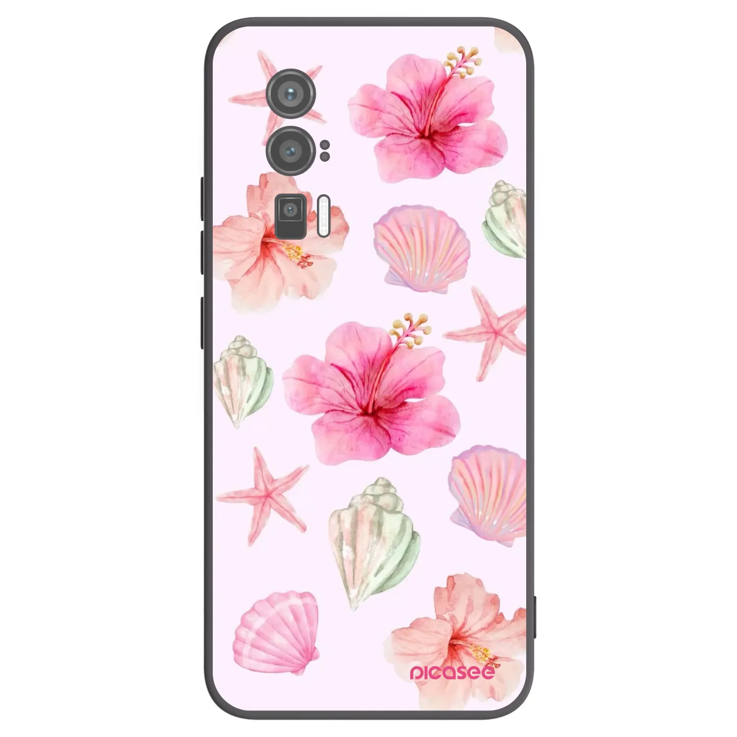 Picasee Μαύρη θήκη σιλικόνης για Xiaomi Poco F5 Pro 5G - Blush Lagoon