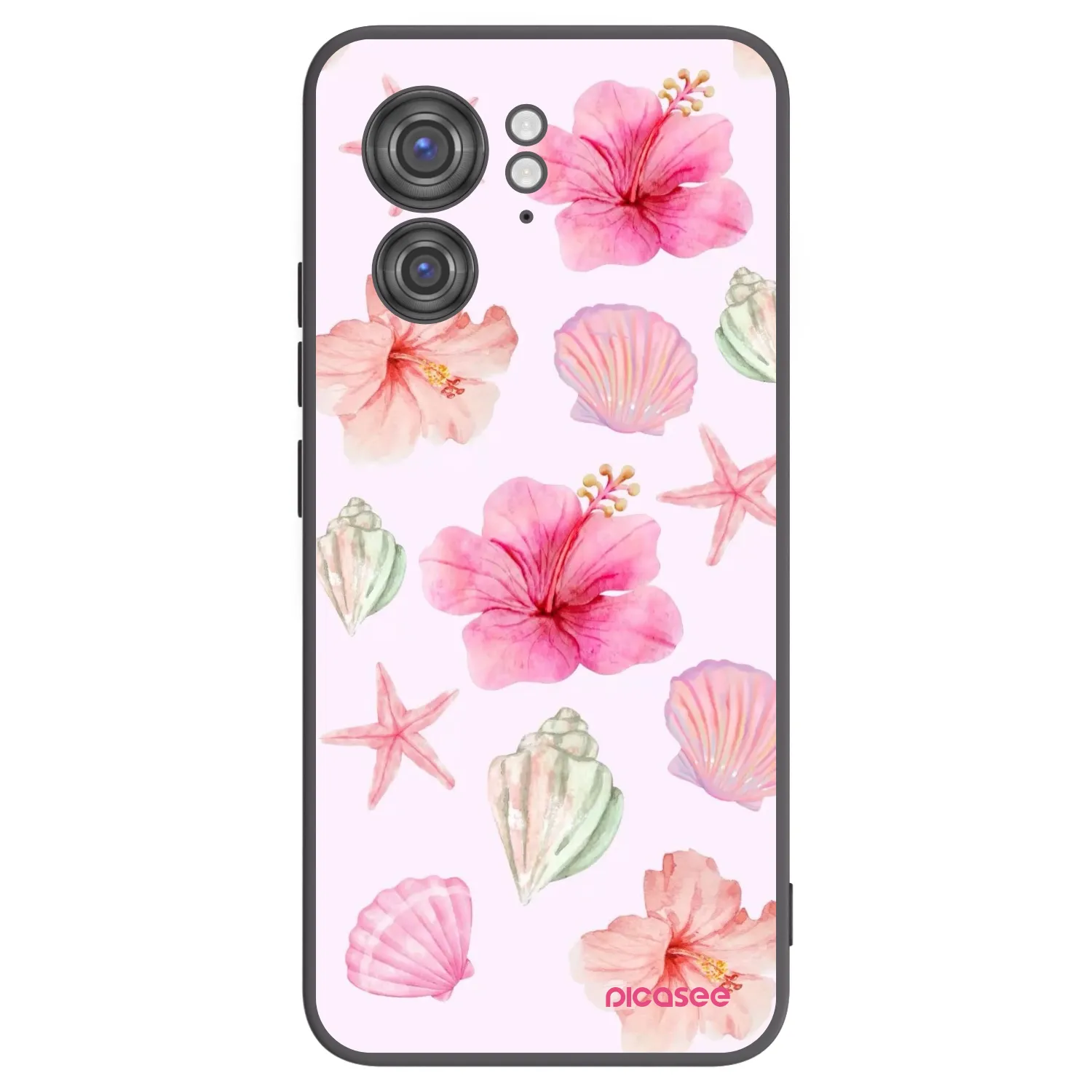 Picasee Μαύρη θήκη σιλικόνης για Motorola Edge 40 - Blush Lagoon