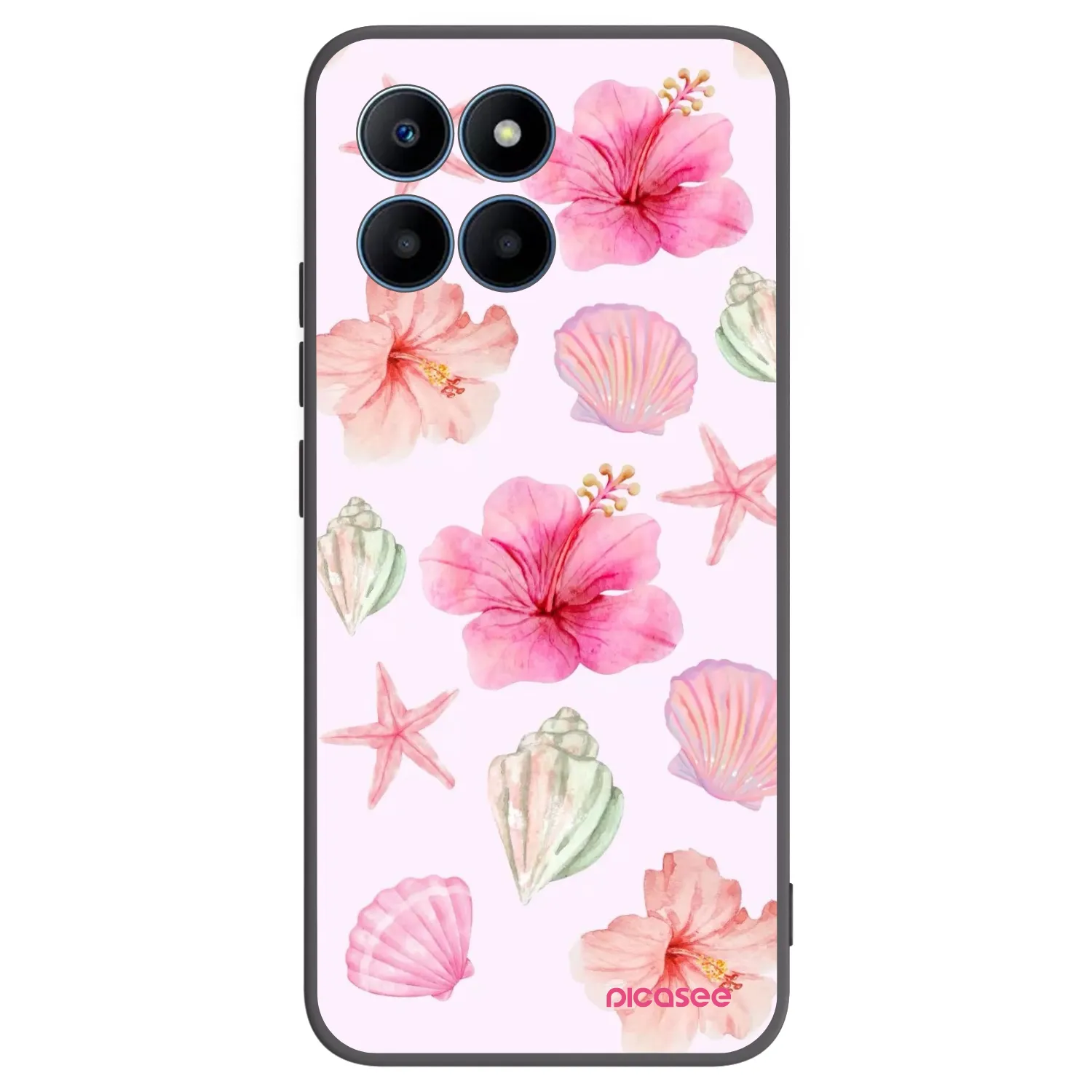 Picasee Μαύρη θήκη σιλικόνης για Honor 70 Lite - Blush Lagoon