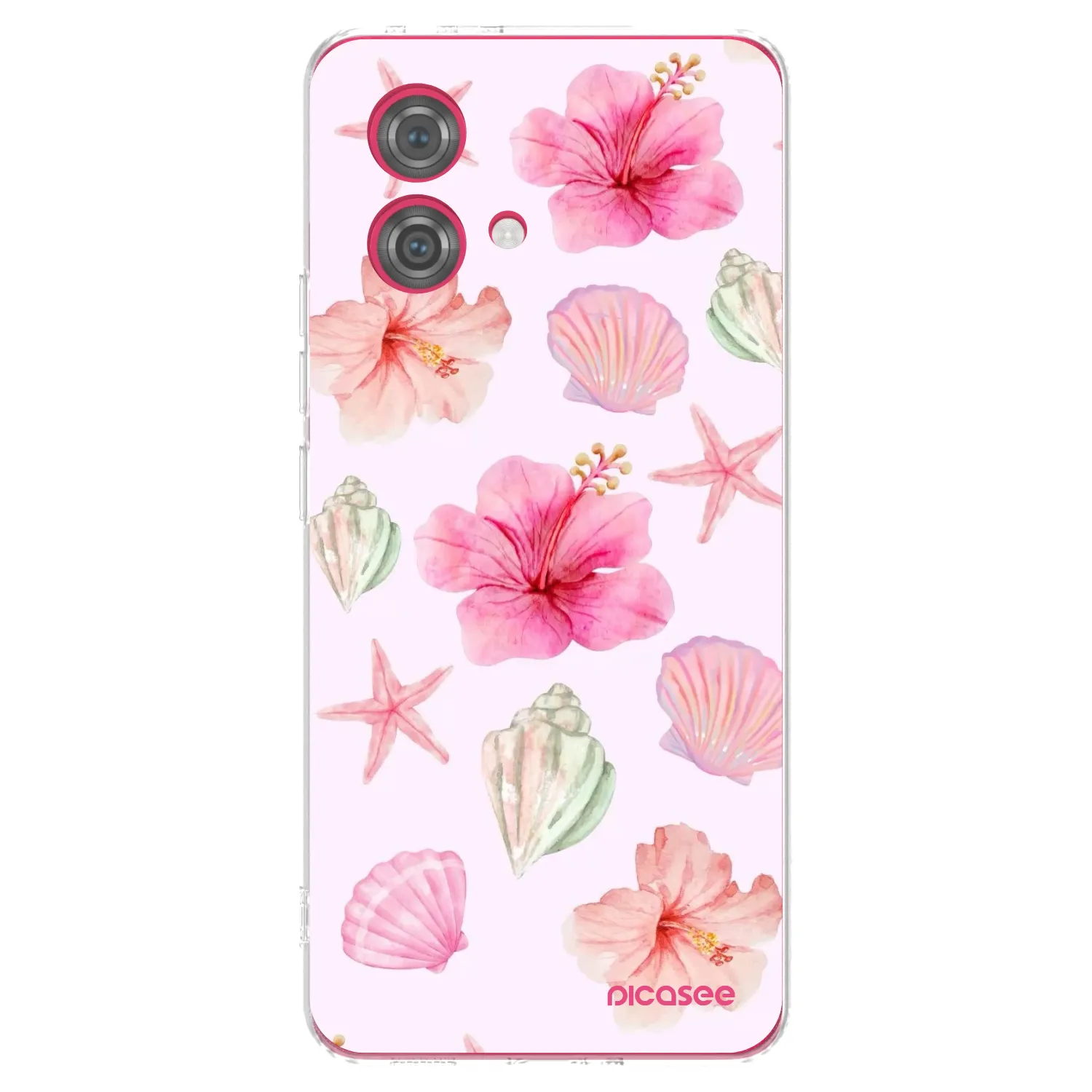 Picasee διαφανής θήκη σιλικόνης Motorola Moto G84 5G - Blush Lagoon