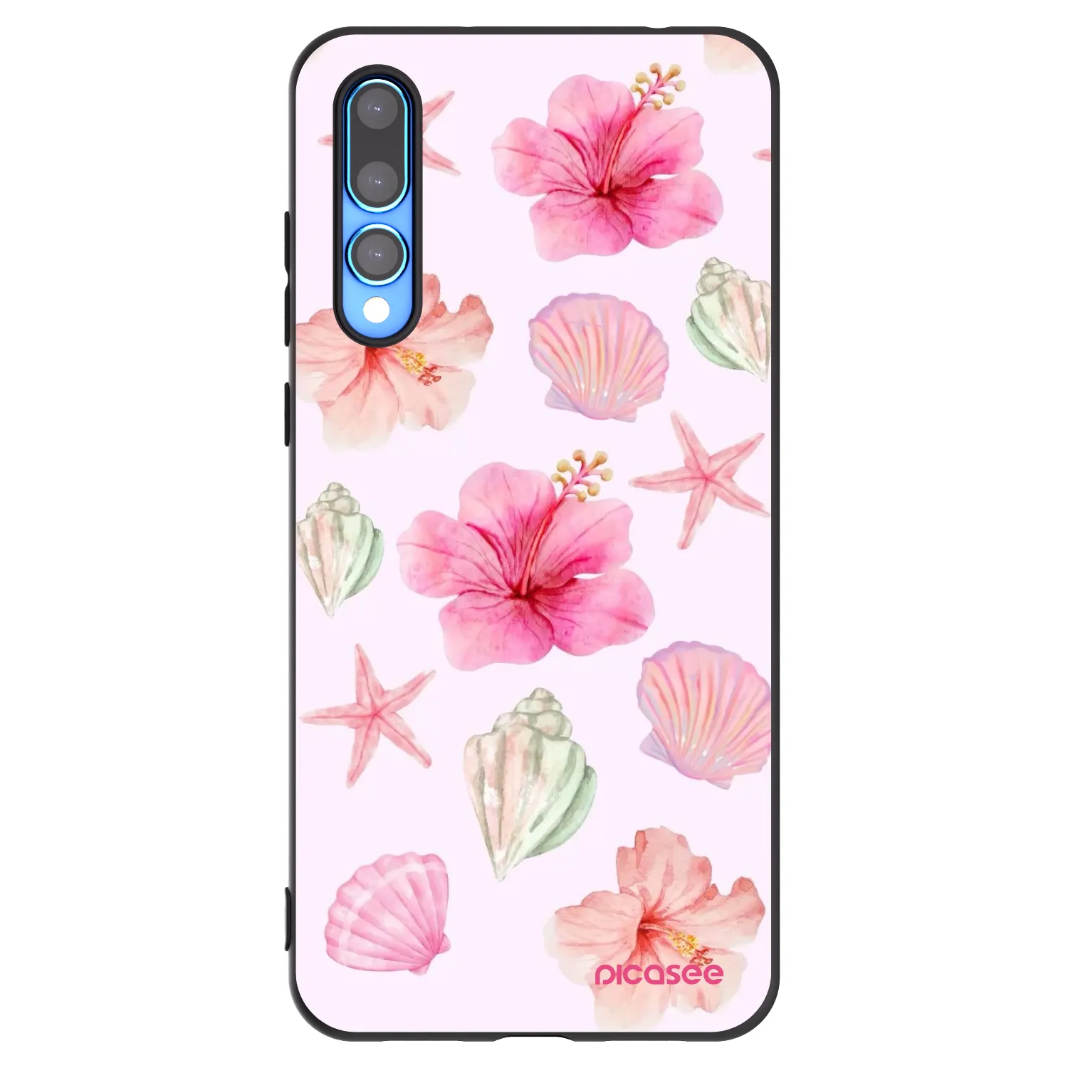 Picasee Μαύρη θήκη σιλικόνης για Huawei P20 Pro - Blush Lagoon