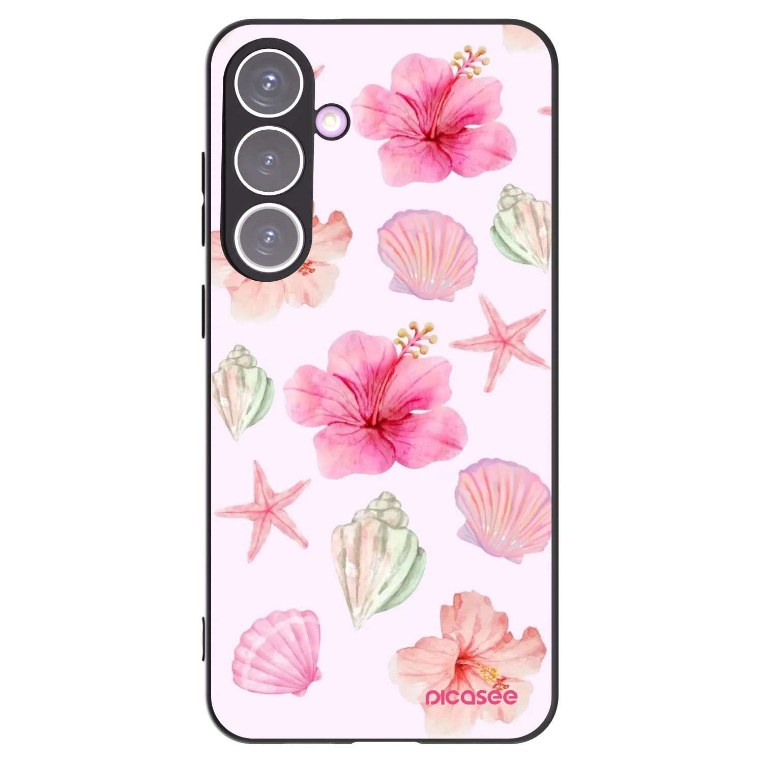 Picasee Μαύρη θήκη σιλικόνης για Samsung Galaxy S24+ S926B 5G - Blush Lagoon