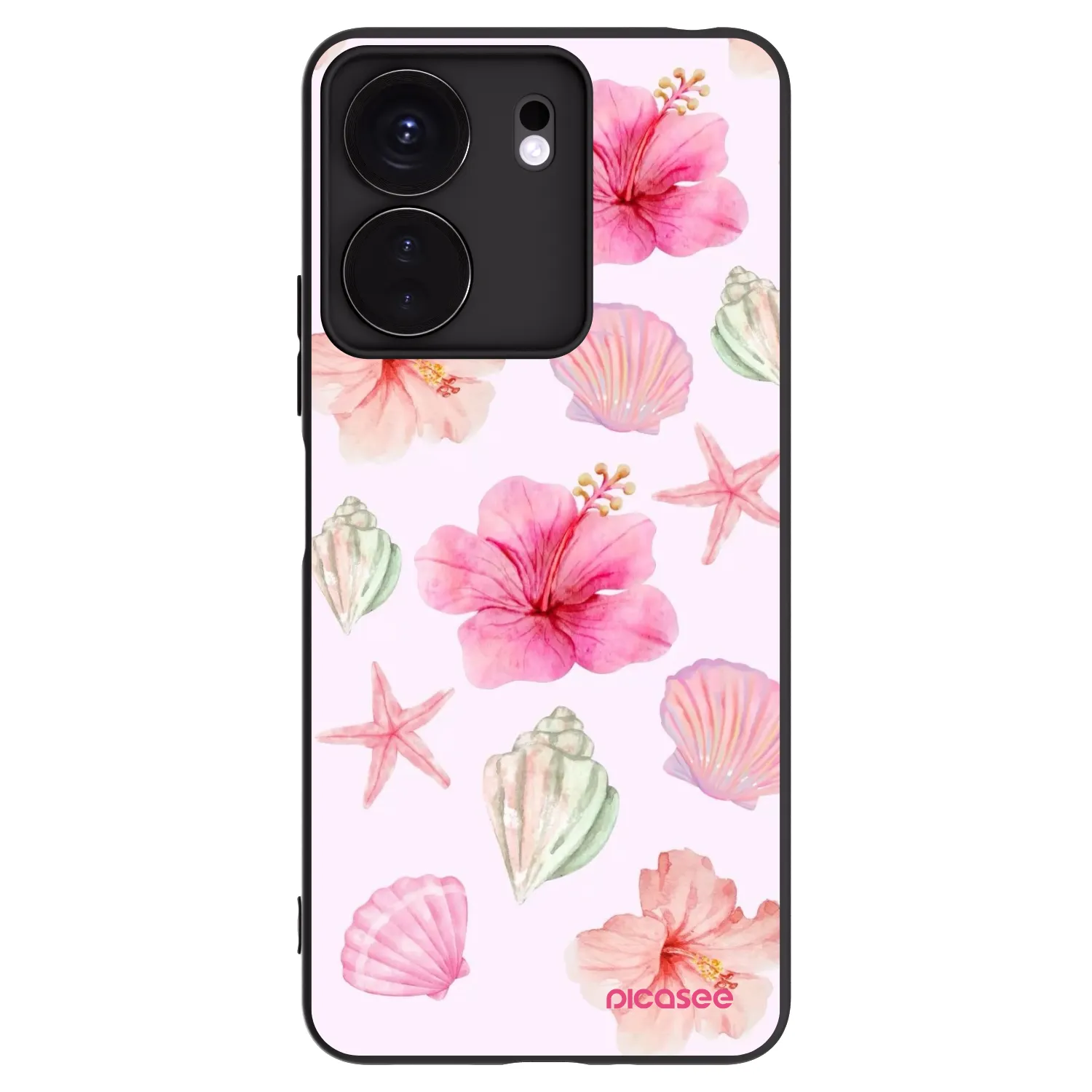 Picasee Μαύρη θήκη σιλικόνης για Xiaomi Redmi 13C 4G - Blush Lagoon