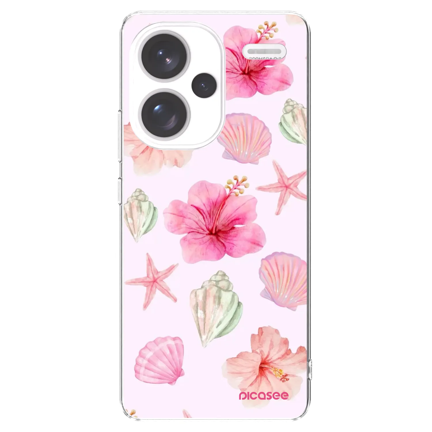 Picasee διαφανής θήκη σιλικόνης Xiaomi Redmi Note 13 Pro+ 5G - Blush Lagoon