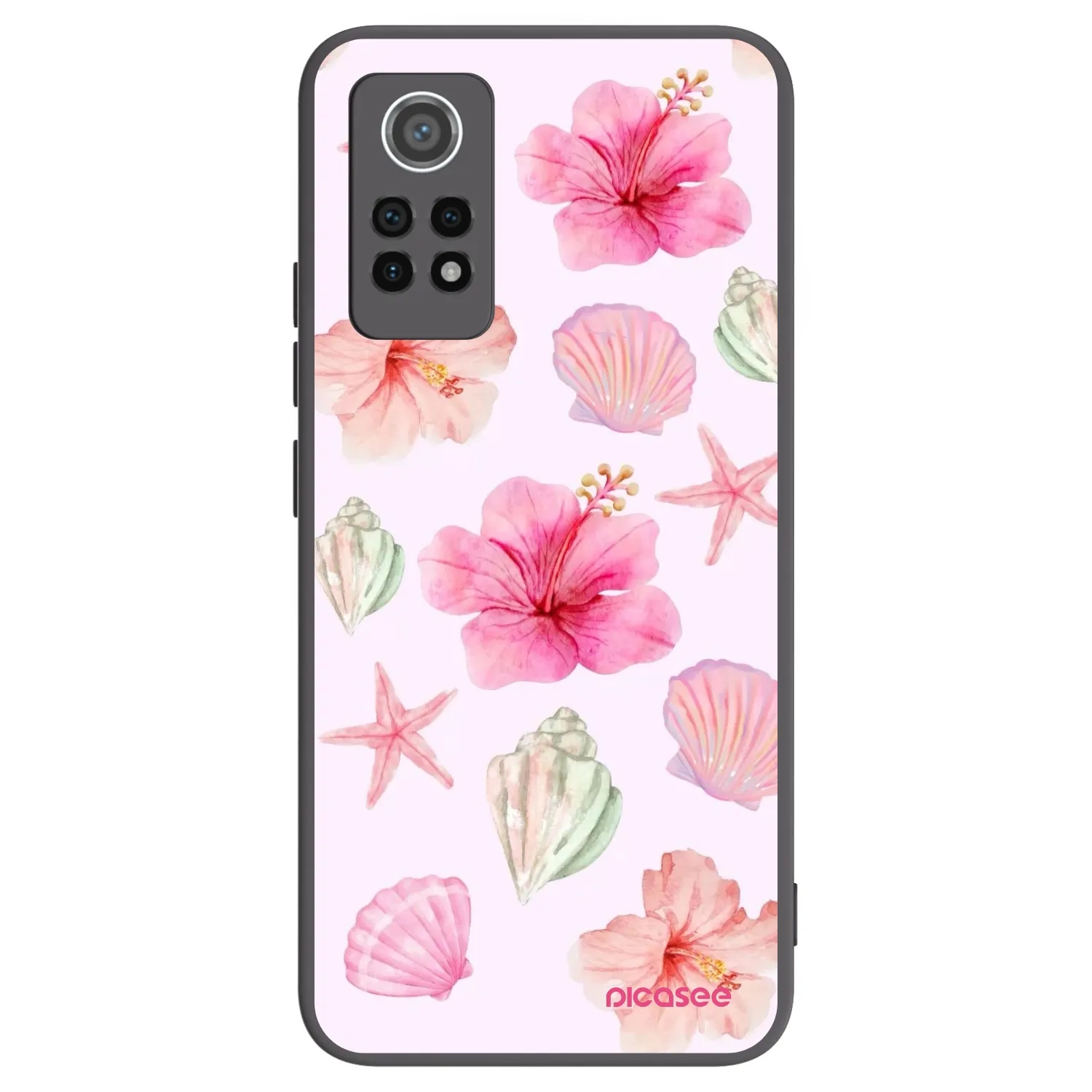 Picasee Μαύρη θήκη σιλικόνης για Xiaomi Redmi Note 12 Pro 4G - Blush Lagoon