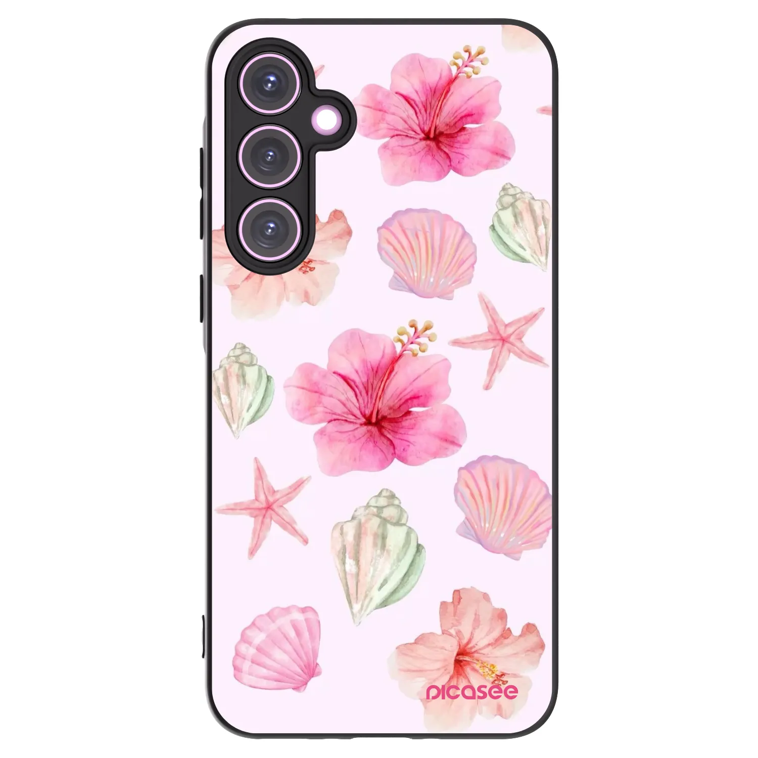 Picasee Μαύρη θήκη σιλικόνης για Samsung Galaxy A35 5G A356B - Blush Lagoon