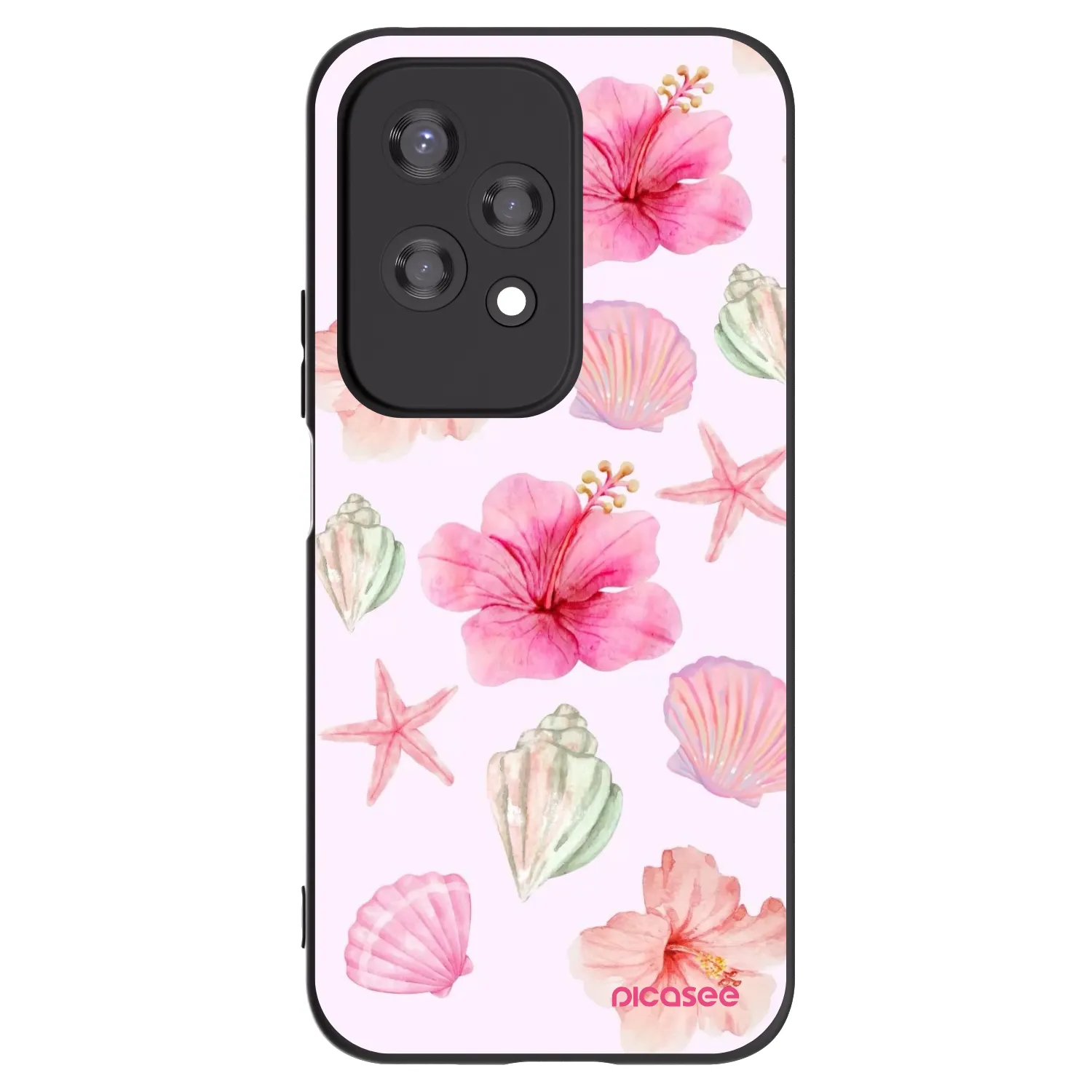 Picasee Μαύρη θήκη σιλικόνης για Honor 200 Lite - Blush Lagoon