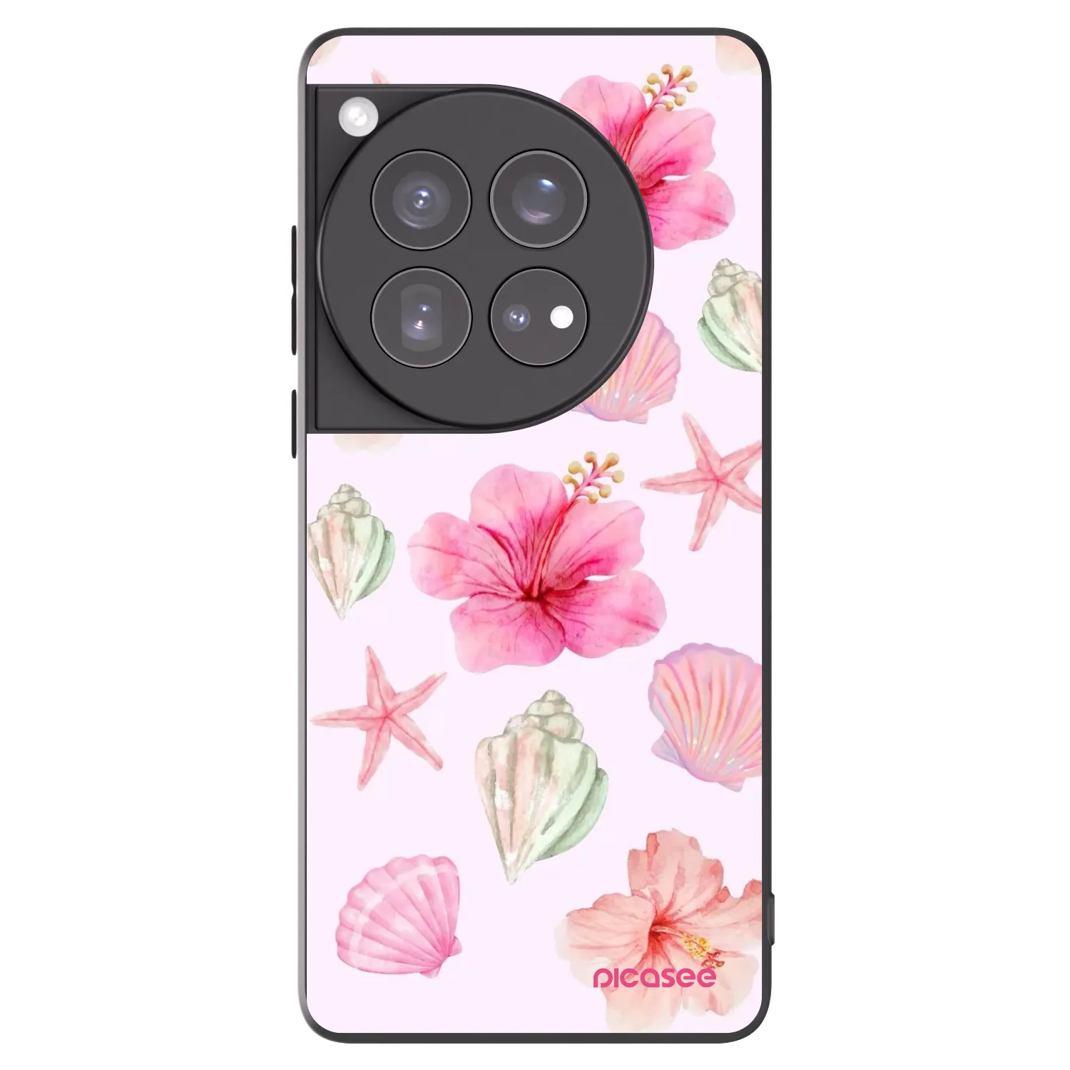 Picasee Μαύρη θήκη σιλικόνης για OnePlus 12 5G - Blush Lagoon