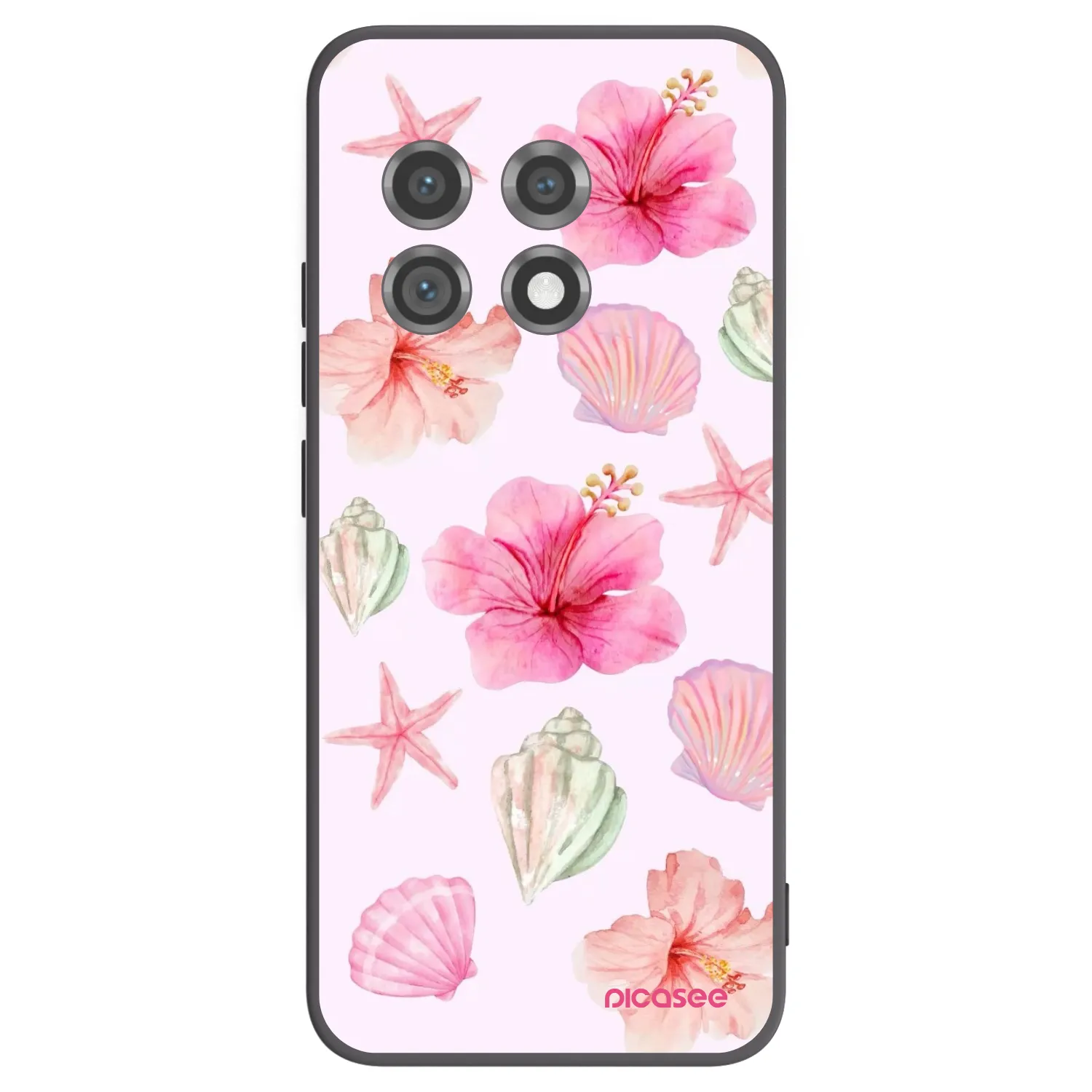 Picasee Μαύρη θήκη σιλικόνης για OnePlus 11 5G - Blush Lagoon