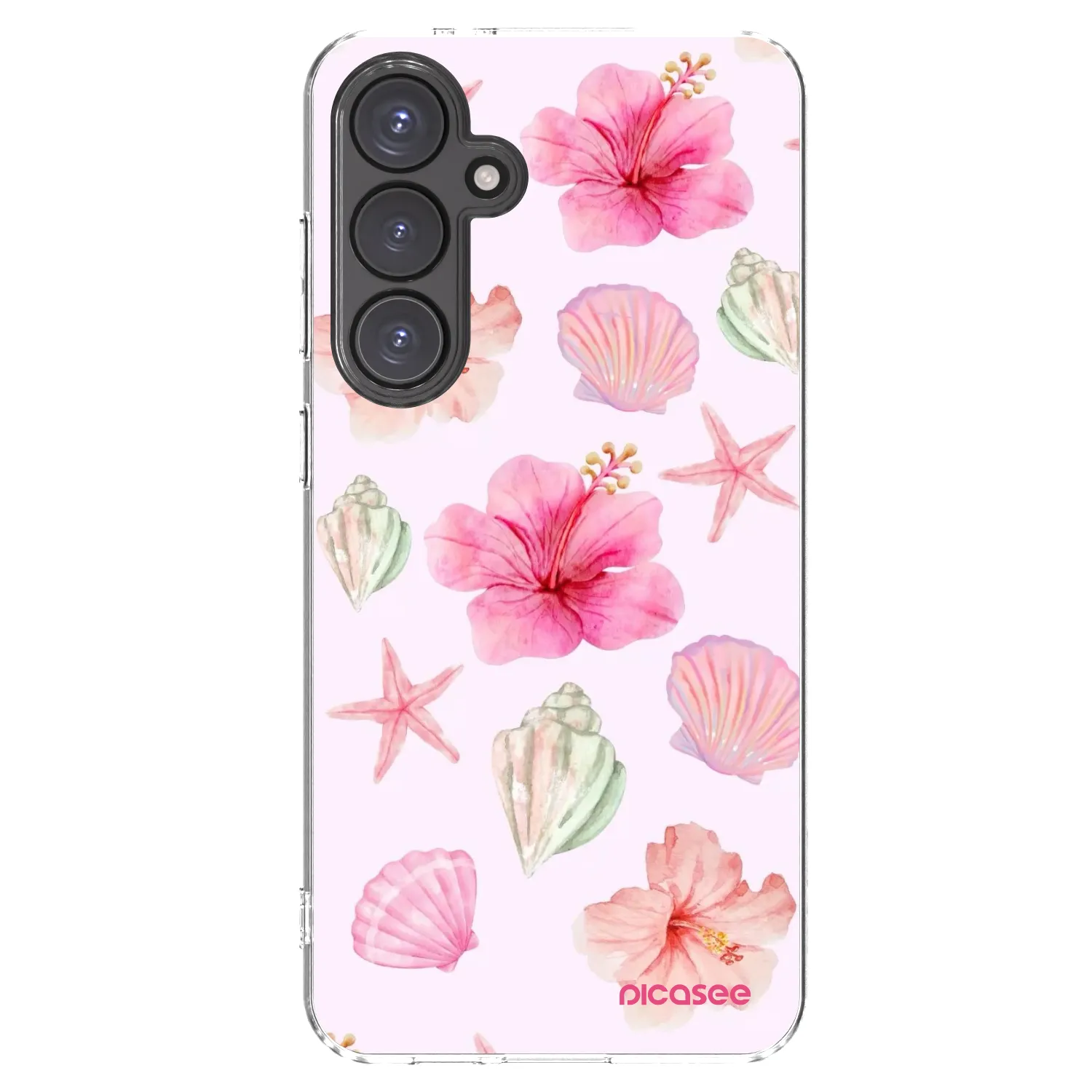 Picasee διαφανής θήκη σιλικόνης Samsung Galaxy S24 FE S721B - Blush Lagoon