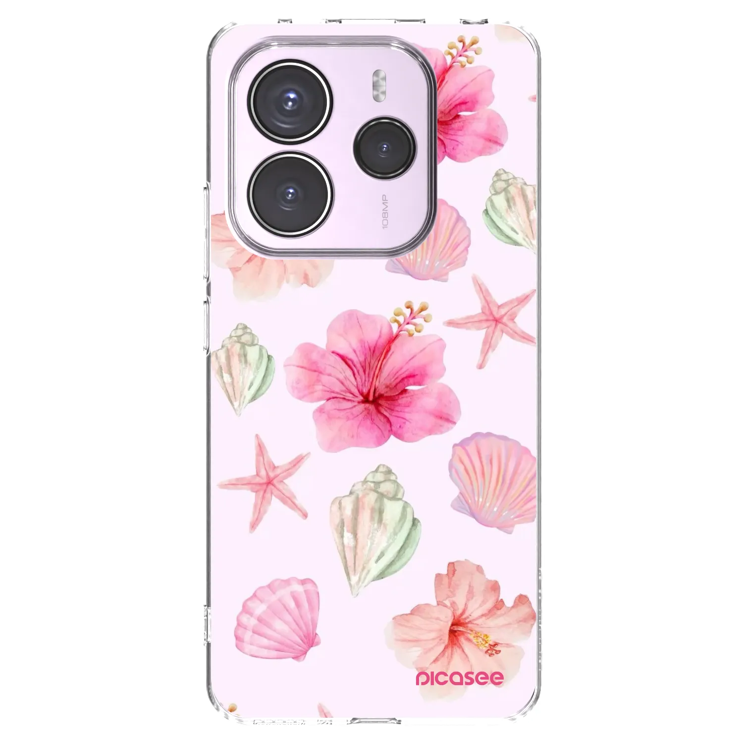 Picasee διαφανής θήκη σιλικόνης Xiaomi Redmi Note 14 5G - Blush Lagoon