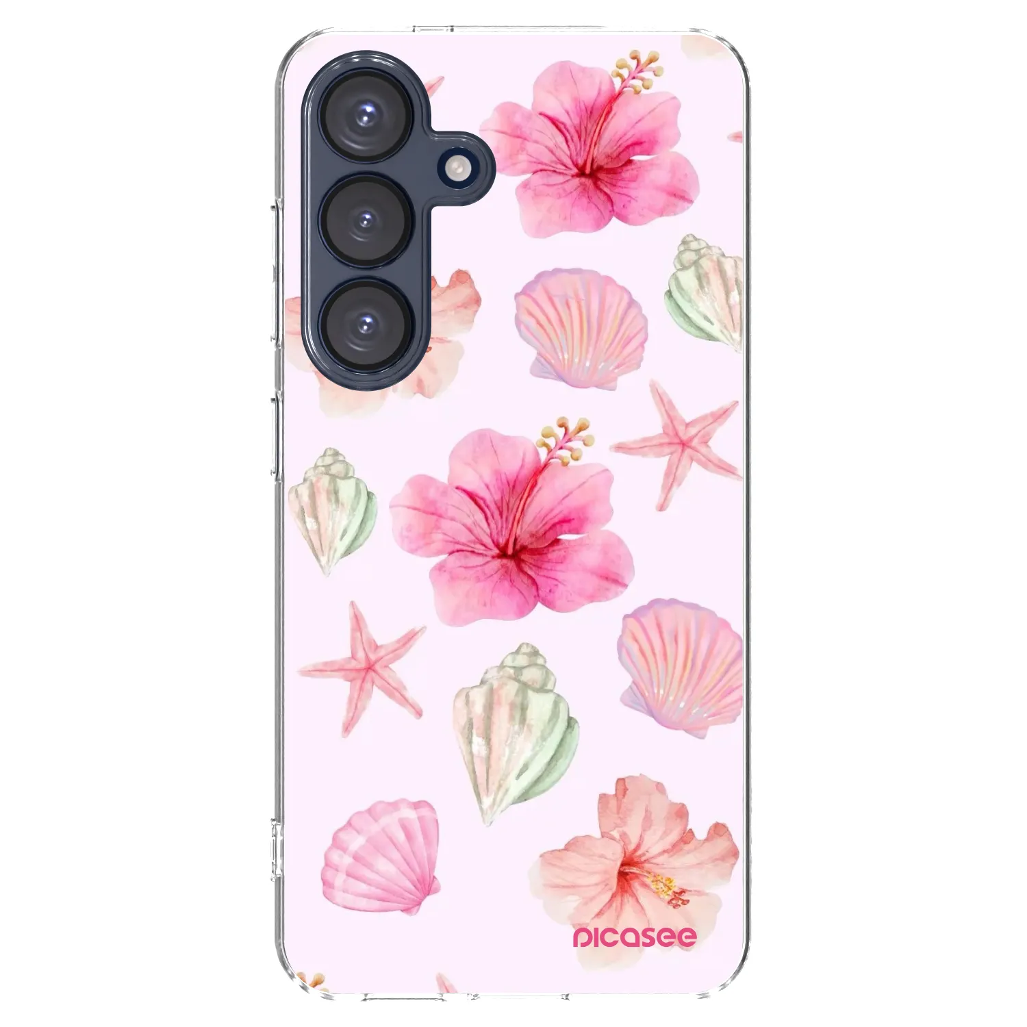 Picasee διαφανής θήκη σιλικόνης Samsung Galaxy S25 5G - Blush Lagoon