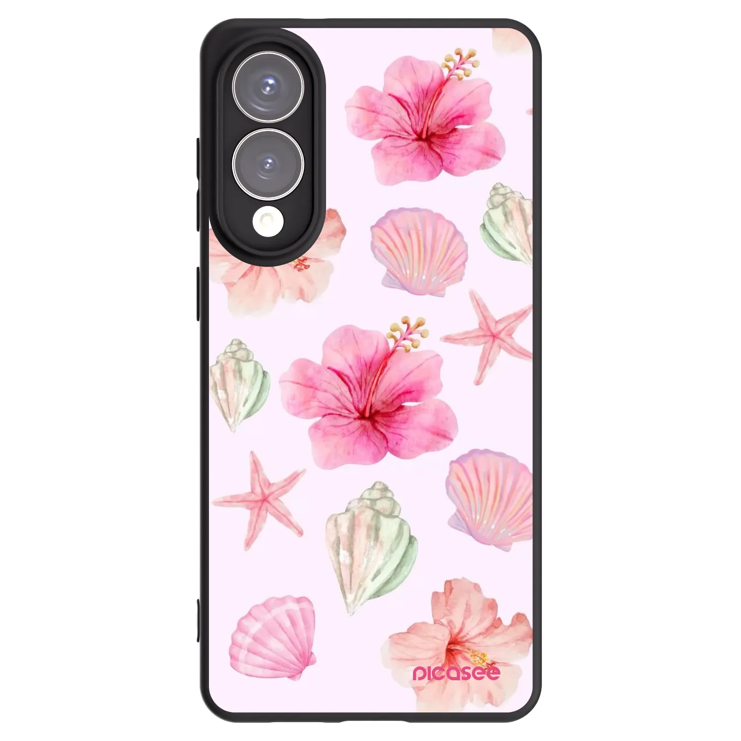 Picasee Μαύρη θήκη σιλικόνης για Samsung Galaxy S25 Edge 5G - Blush Lagoon