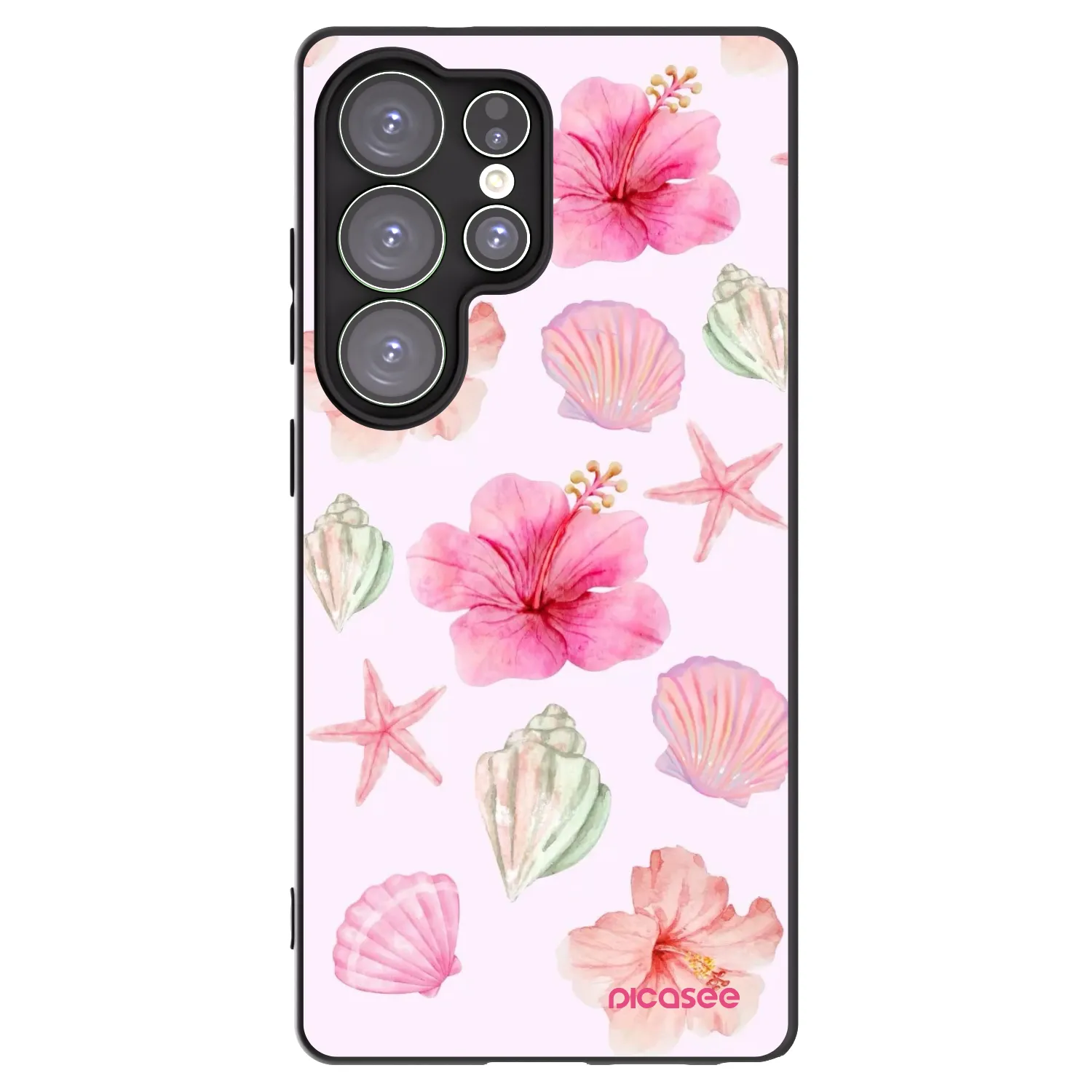 Picasee Μαύρη θήκη σιλικόνης για Samsung Galaxy S25 Ultra 5G - Blush Lagoon