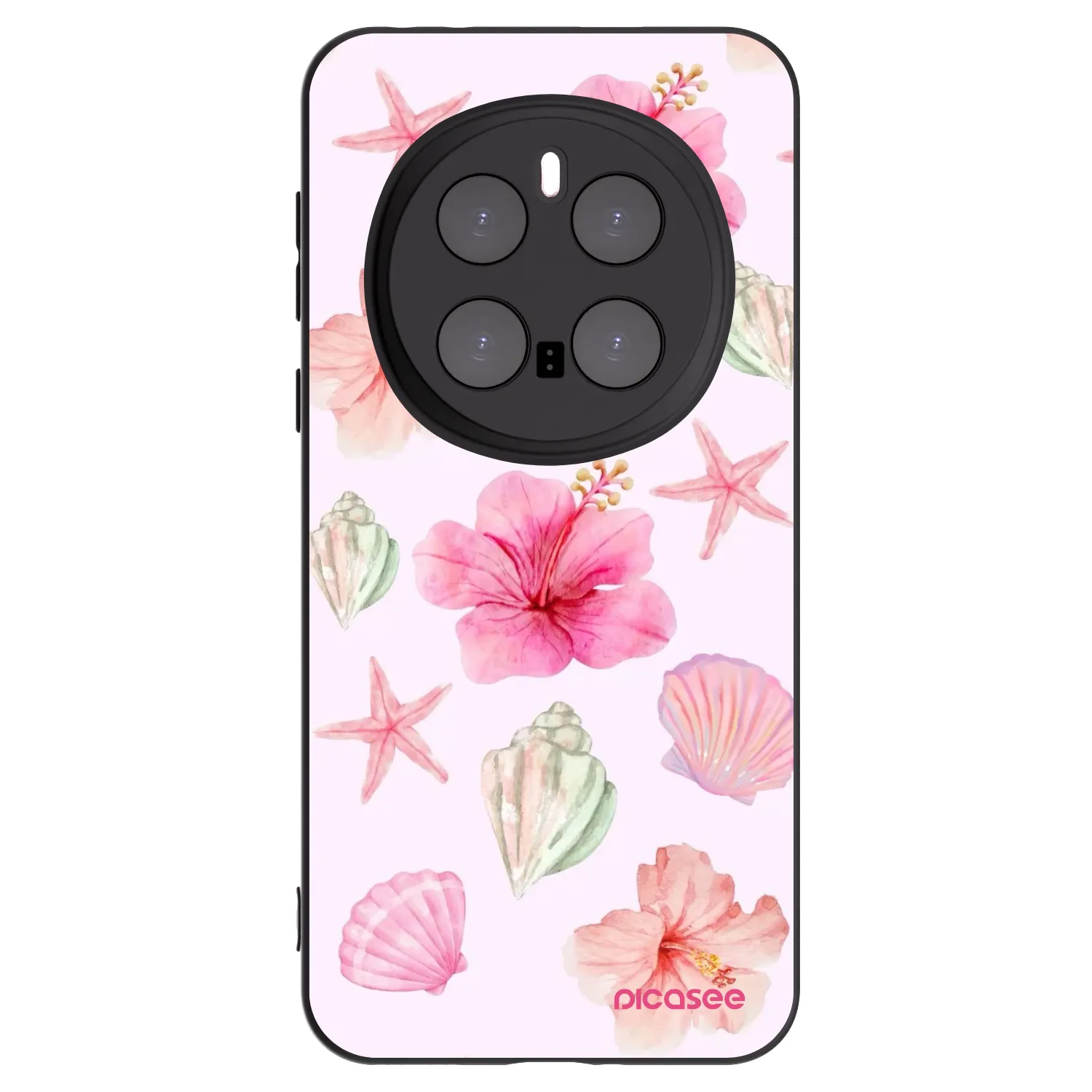 Picasee Μαύρη θήκη σιλικόνης για Honor Magic7 Pro 5G - Blush Lagoon
