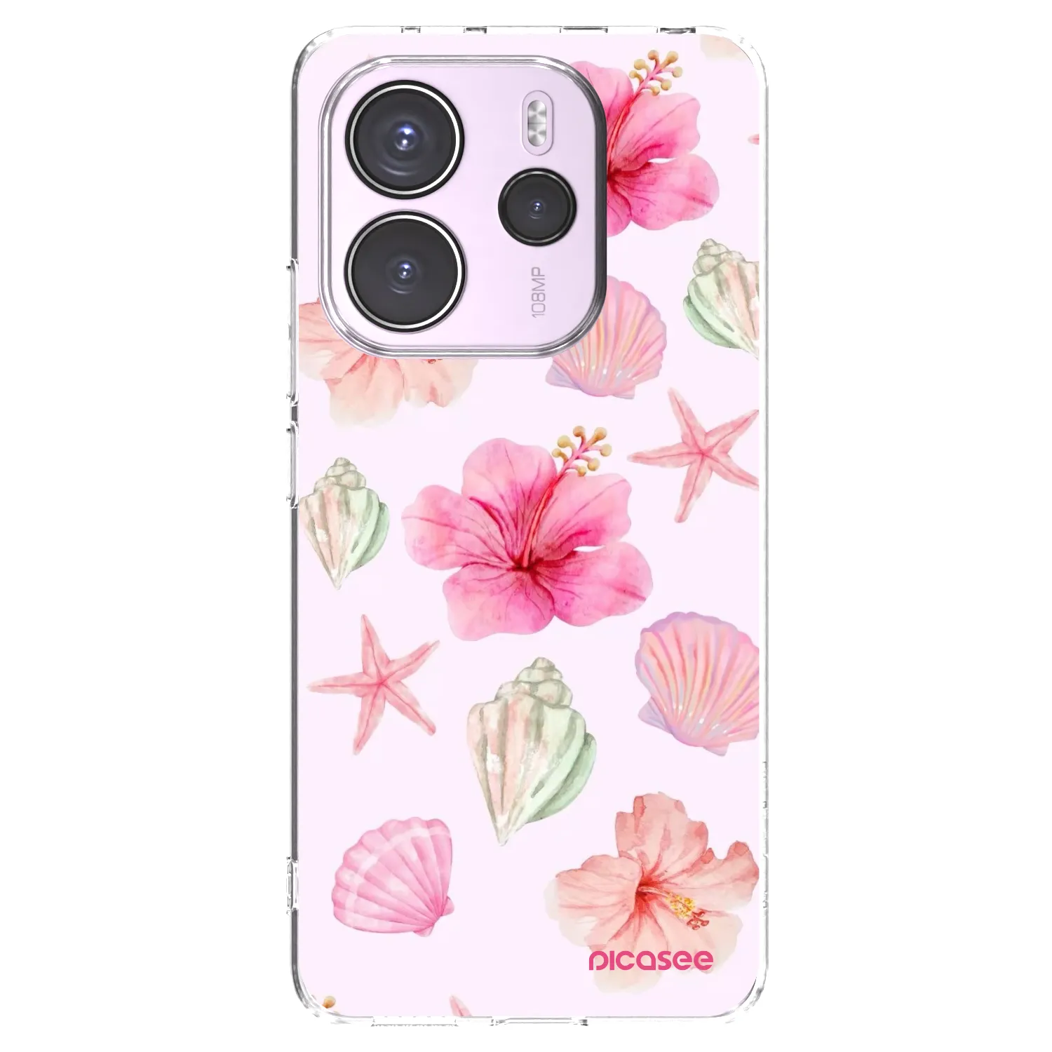 Picasee διαφανής θήκη σιλικόνης Xiaomi Redmi Note 14 4G - Blush Lagoon