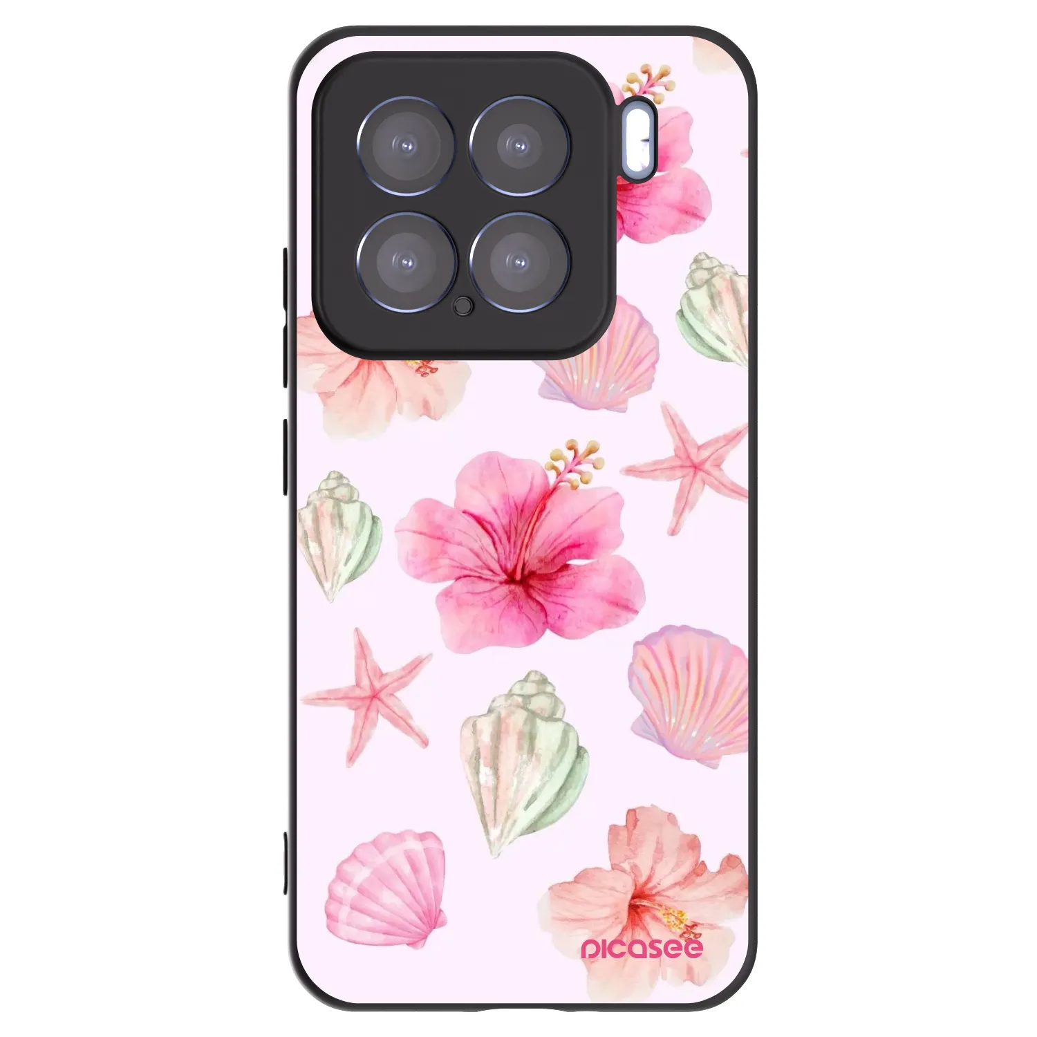 Picasee Μαύρη θήκη σιλικόνης για Xiaomi 15 - Blush Lagoon