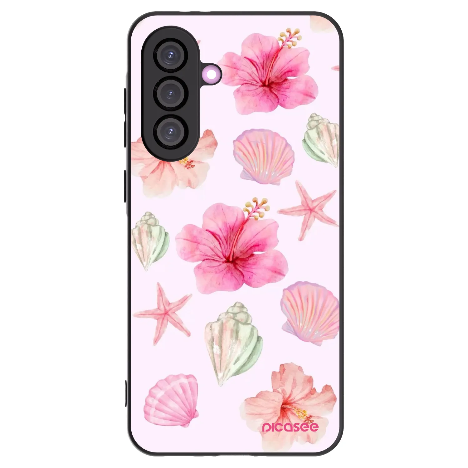 Picasee Μαύρη θήκη σιλικόνης για Samsung Galaxy A36 5G - Blush Lagoon