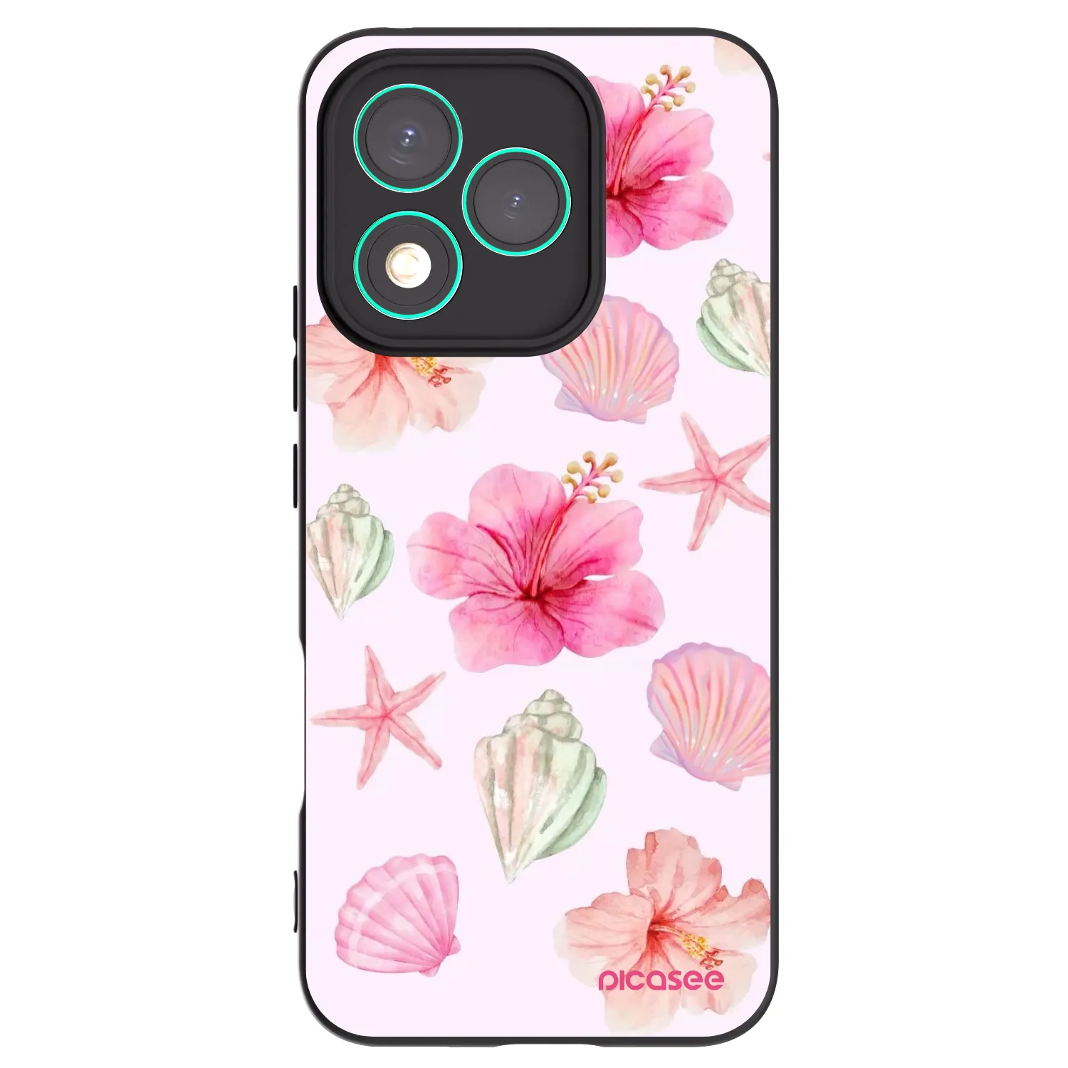 Picasee Μαύρη θήκη σιλικόνης για Honor 400 Lite 5G - Blush Lagoon