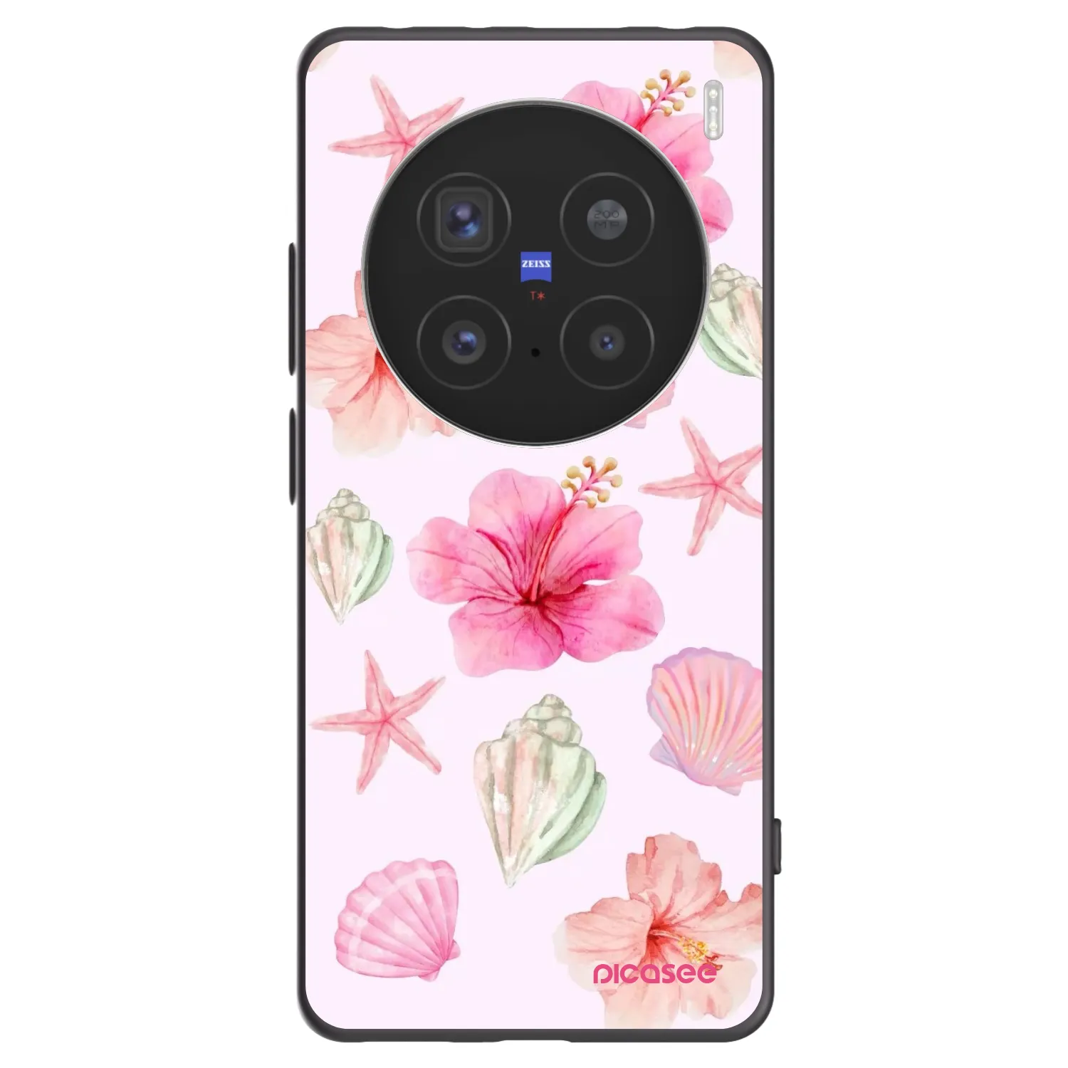 Picasee Μαύρη θήκη σιλικόνης για Vivo X200 Pro - Blush Lagoon
