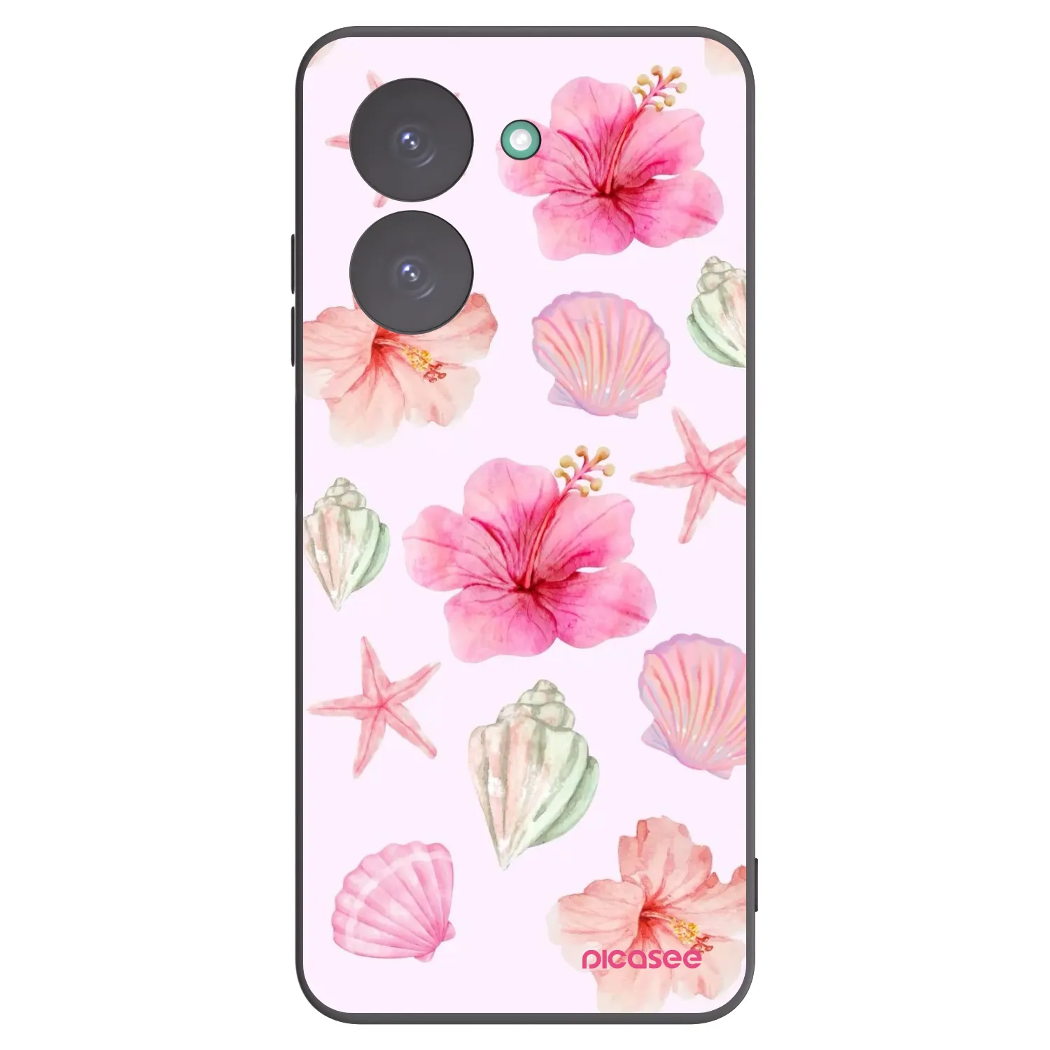 Picasee Μαύρη θήκη σιλικόνης για Xiaomi Redmi A5 - Blush Lagoon