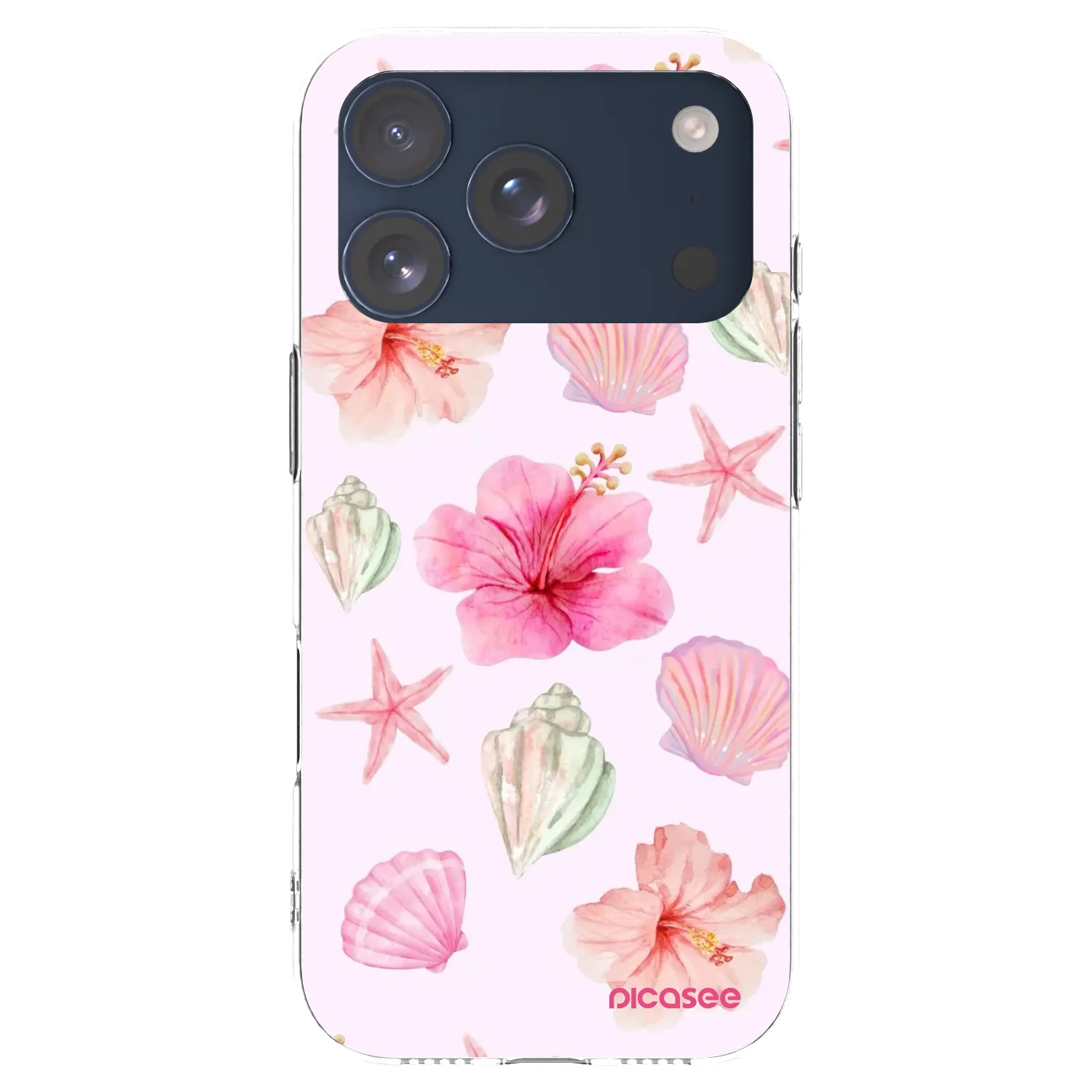 Picasee διαφανής θήκη σιλικόνης Apple iPhone 17 Pro - Blush Lagoon