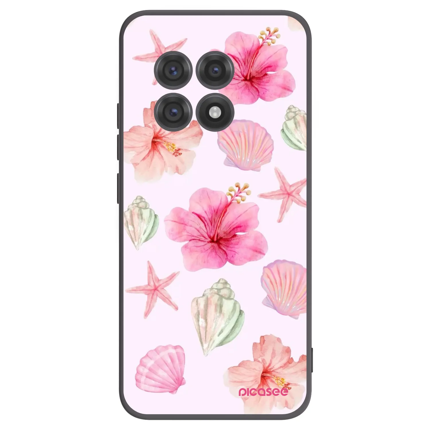 Picasee Μαύρη θήκη σιλικόνης για OnePlus 13R 5G - Blush Lagoon