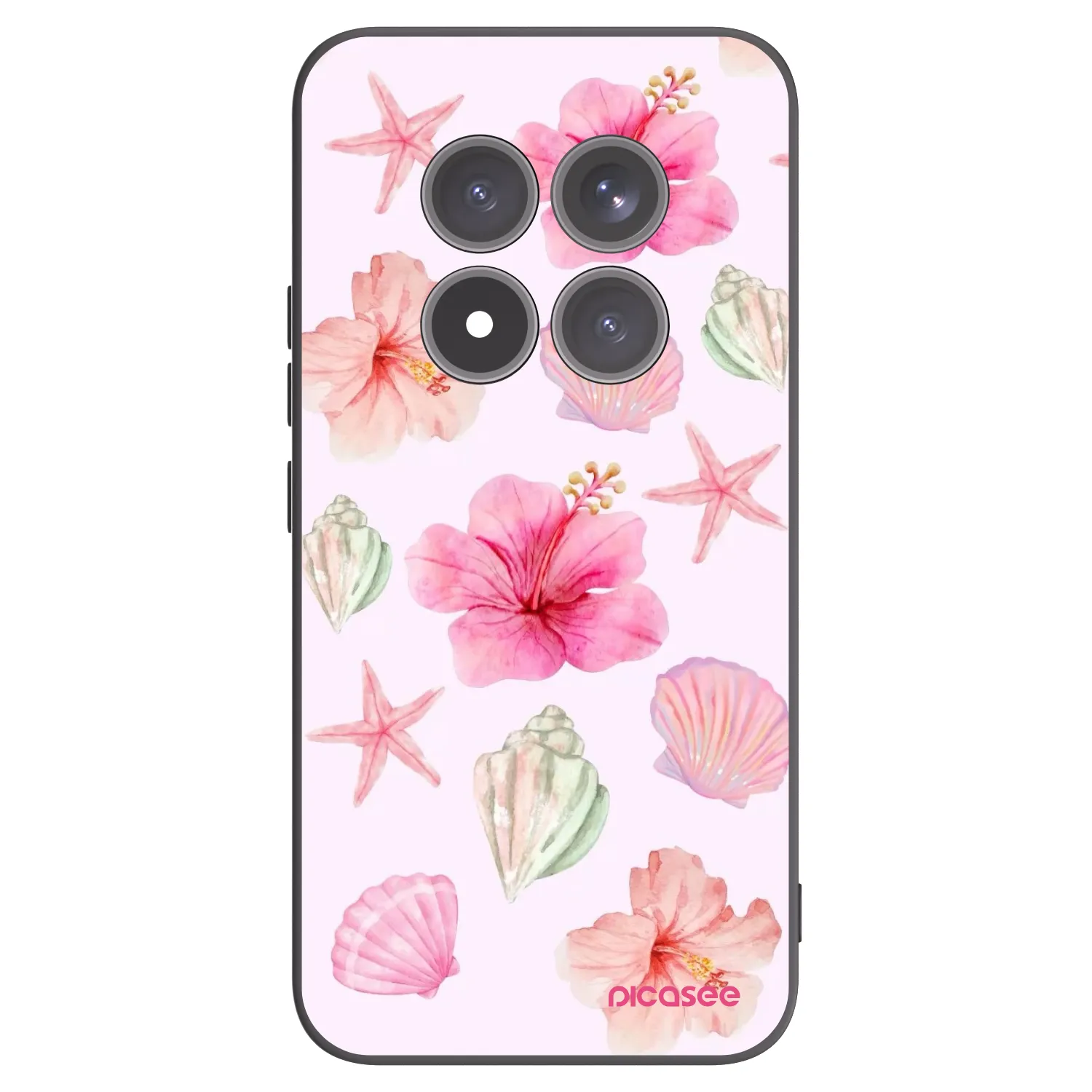 Picasee Μαύρη θήκη σιλικόνης για Xiaomi Redmi Note 15 Pro+ - Blush Lagoon