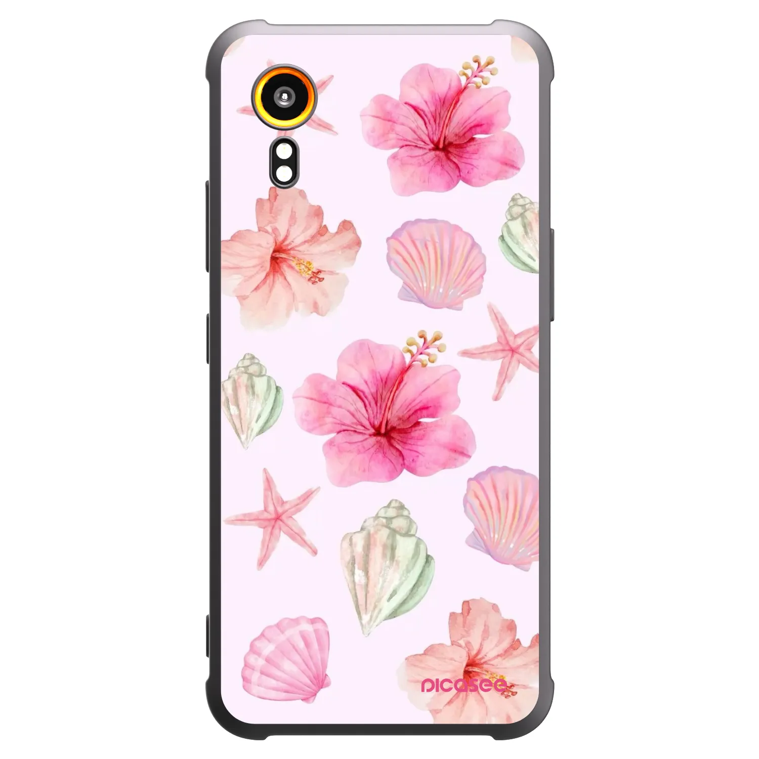 Picasee Μαύρη θήκη σιλικόνης για Samsung Galaxy Xcover 7 - Blush Lagoon