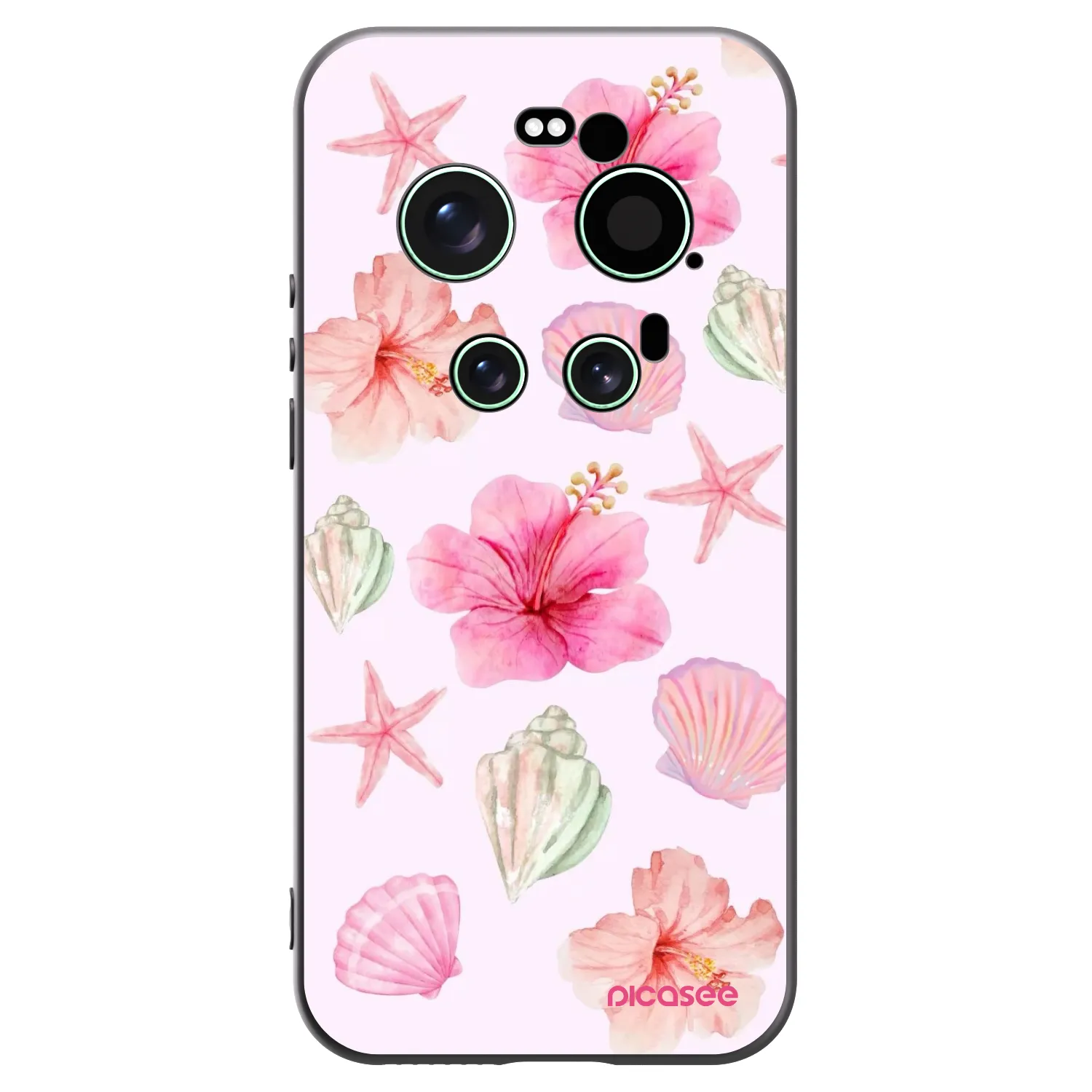 Picasee Μαύρη θήκη σιλικόνης για Xiaomi 17 Ultra - Blush Lagoon